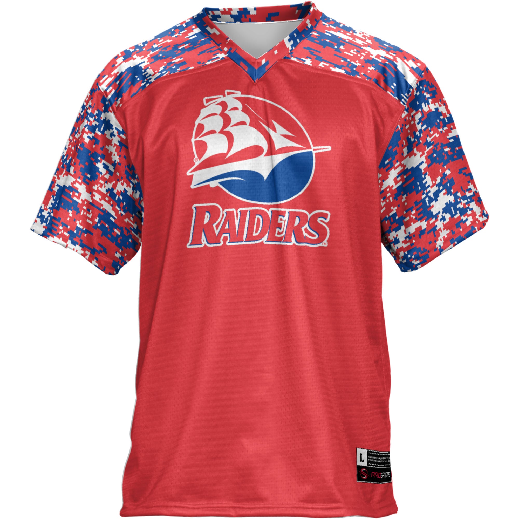 Shippensburg Raiders Football Jersey Red - front view