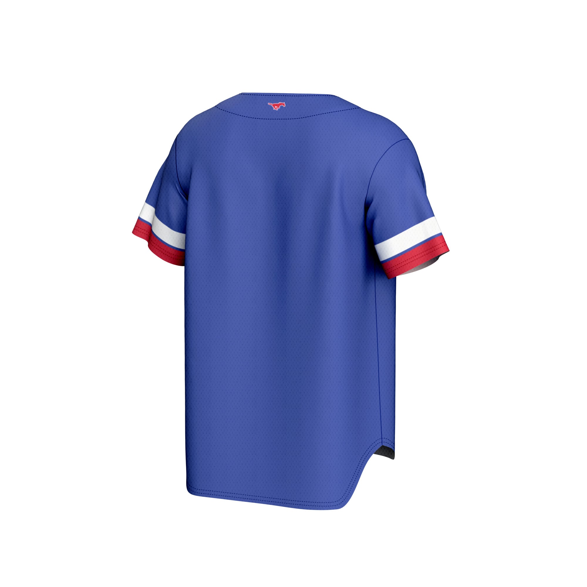 SMU Mustangs Baseball Jersey Royal - back view
