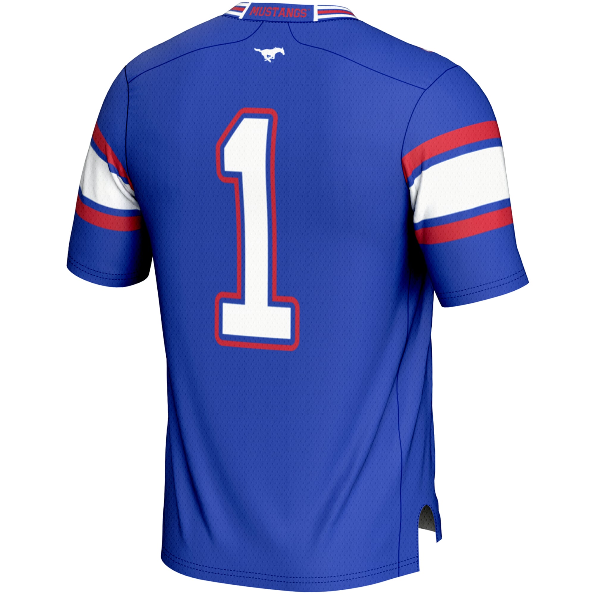 #1 SMU Mustangs Endzone Football Jersey Royal - detail view 1