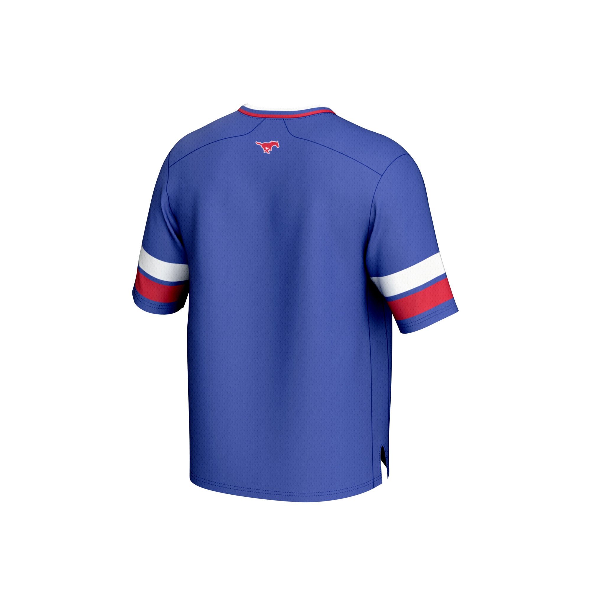 SMU Mustangs Football Jersey Royal - back view