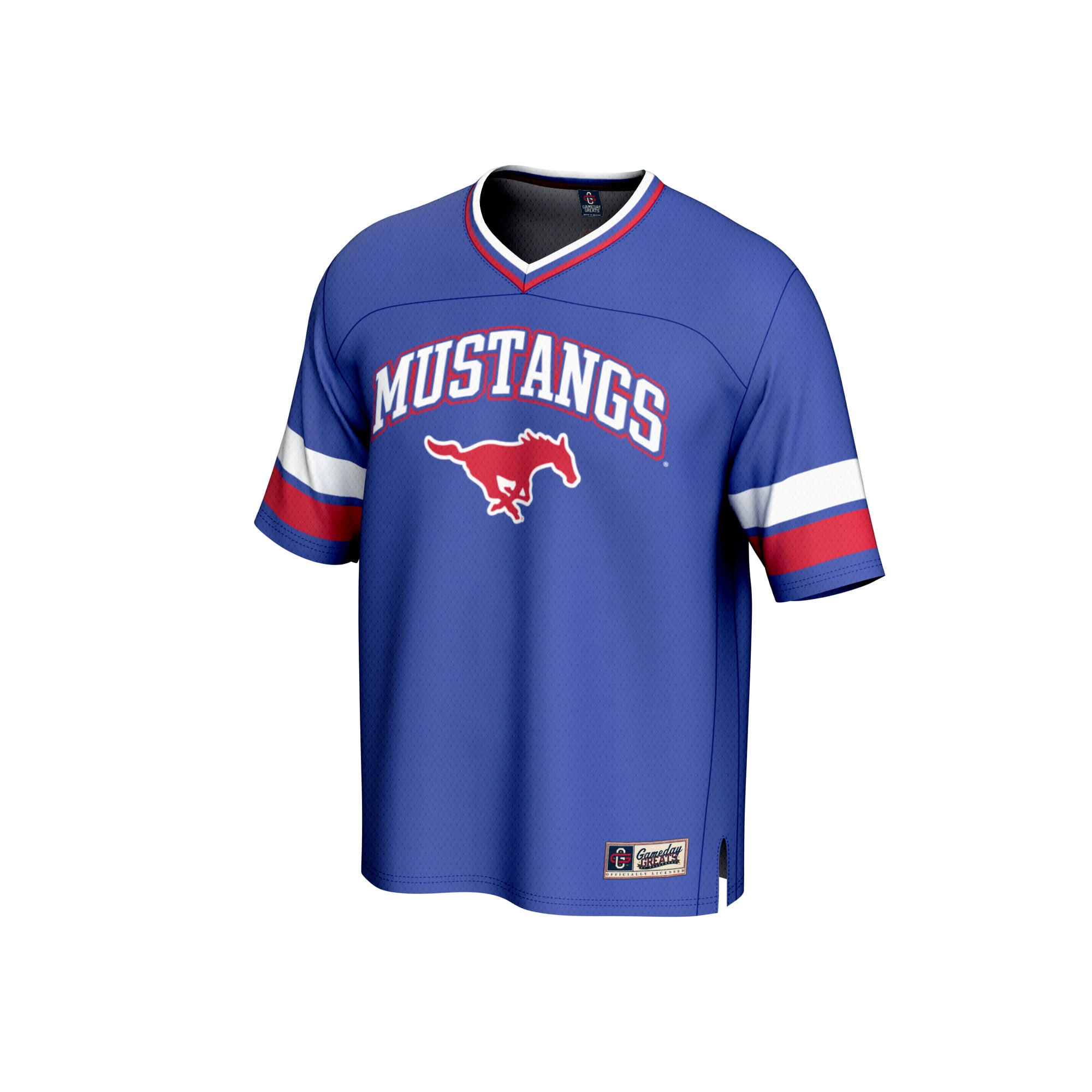 SMU Mustangs Football Jersey Royal - front view