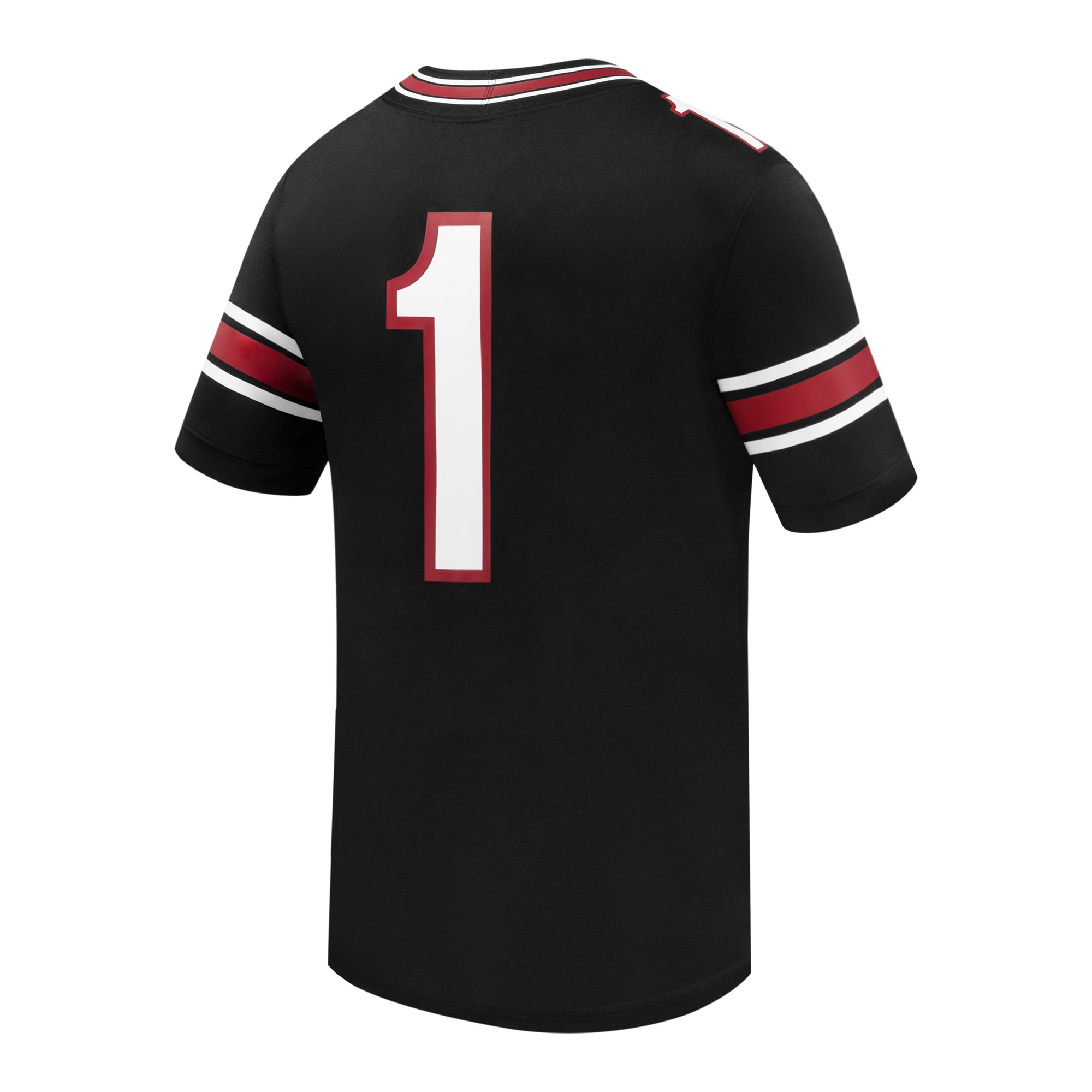 #1 South Carolina Gamecocks Alternate Football Jersey Black - back view