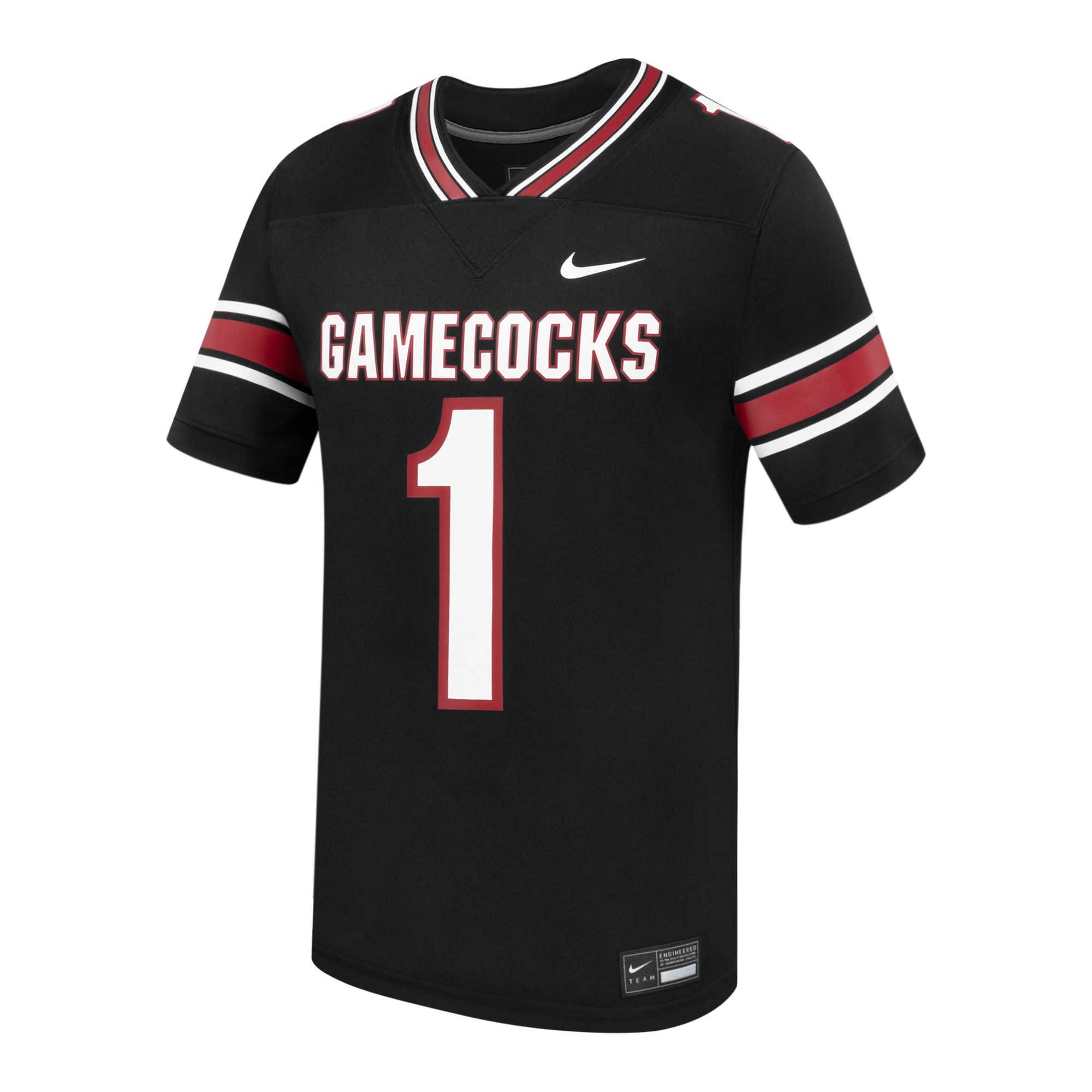 #1 South Carolina Gamecocks Alternate Football Jersey Black - front view
