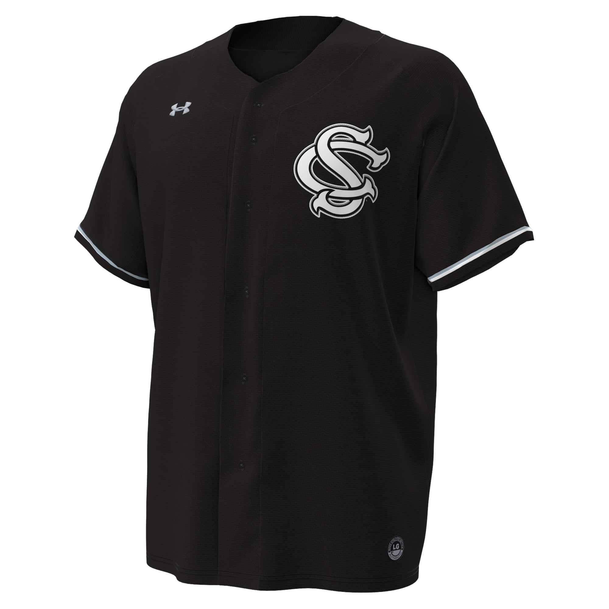 South Carolina Gamecocks Baseball Jersey Black - front view