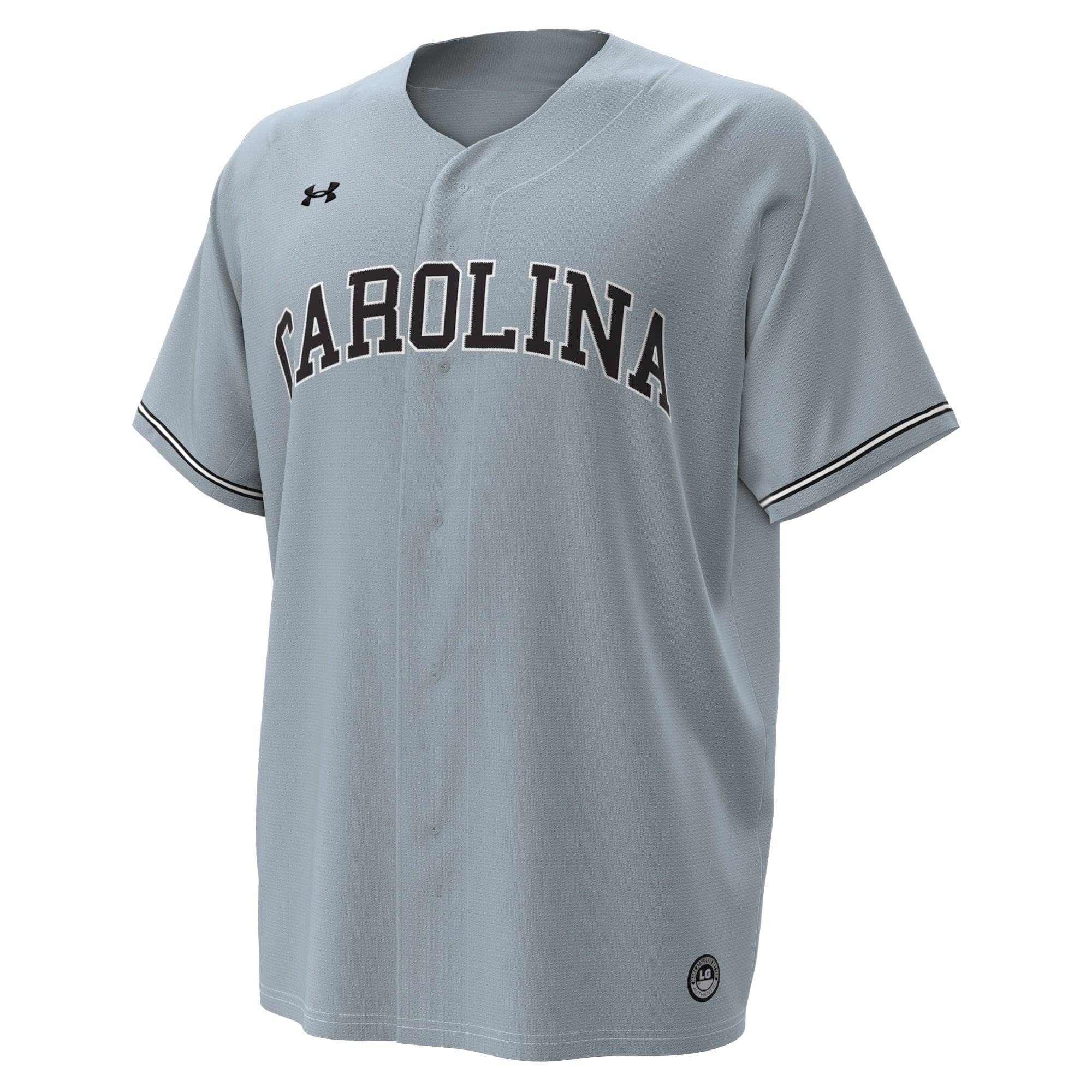 South Carolina Gamecocks Baseball Jersey Gray - front view