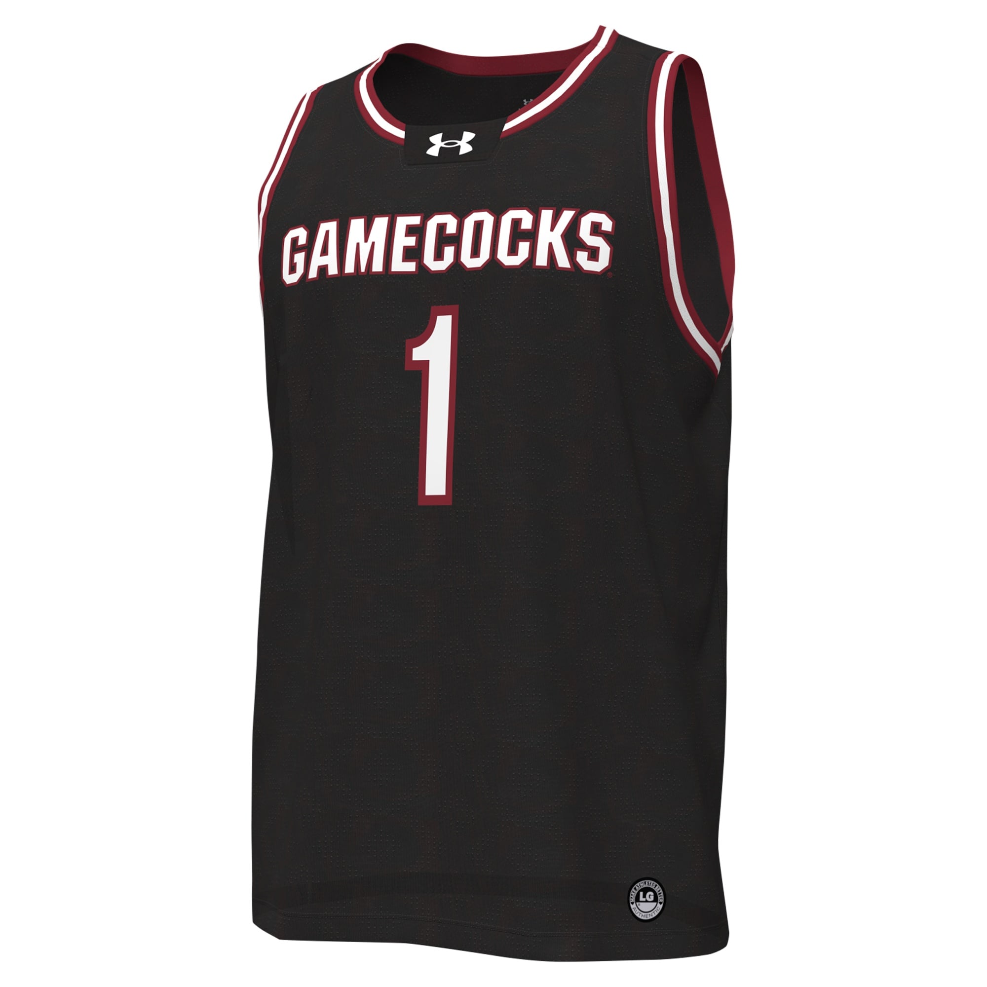#1 South Carolina Gamecocks Basketball Jersey Black - front view
