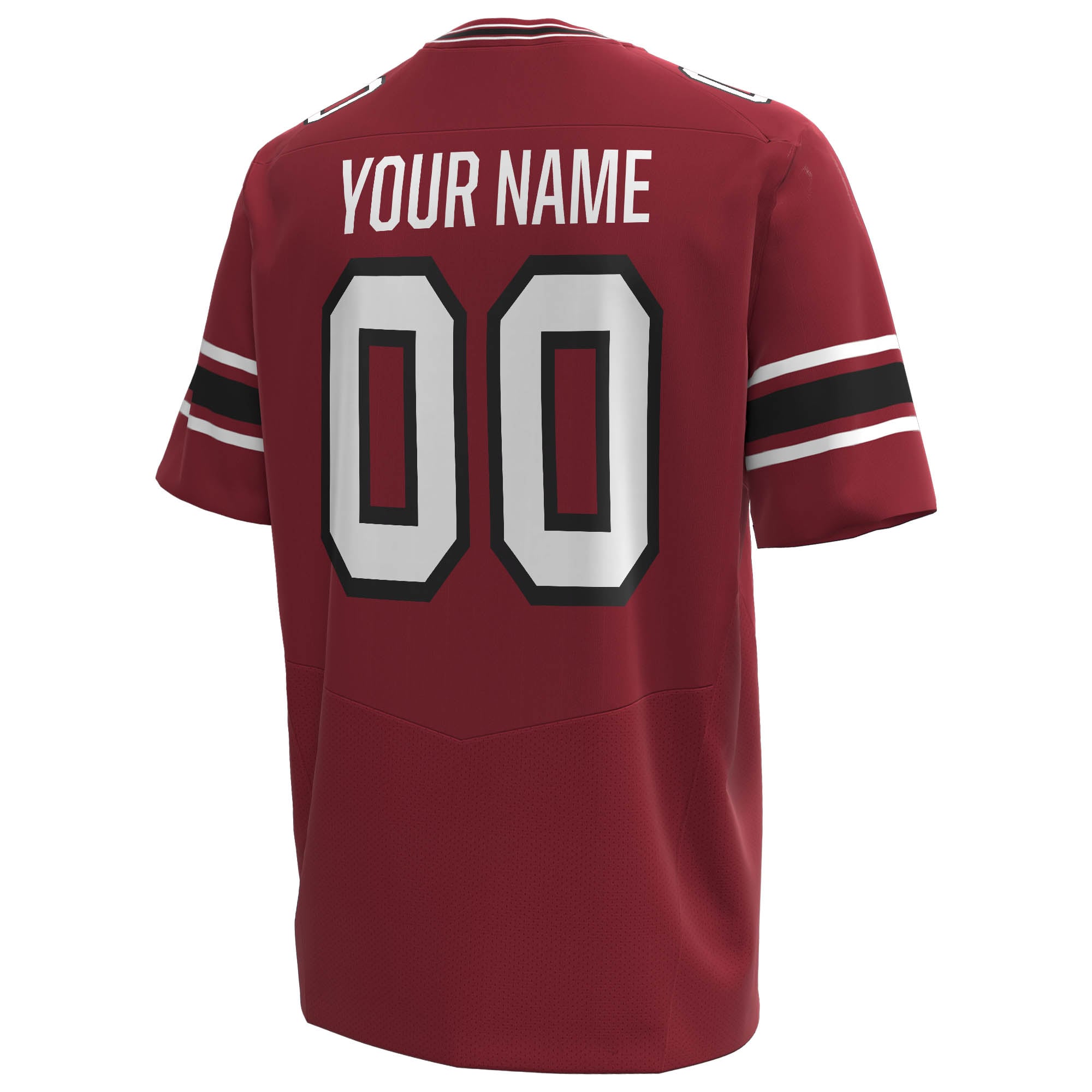 South Carolina Gamecocks Custom Football Jersey Garnet - back view