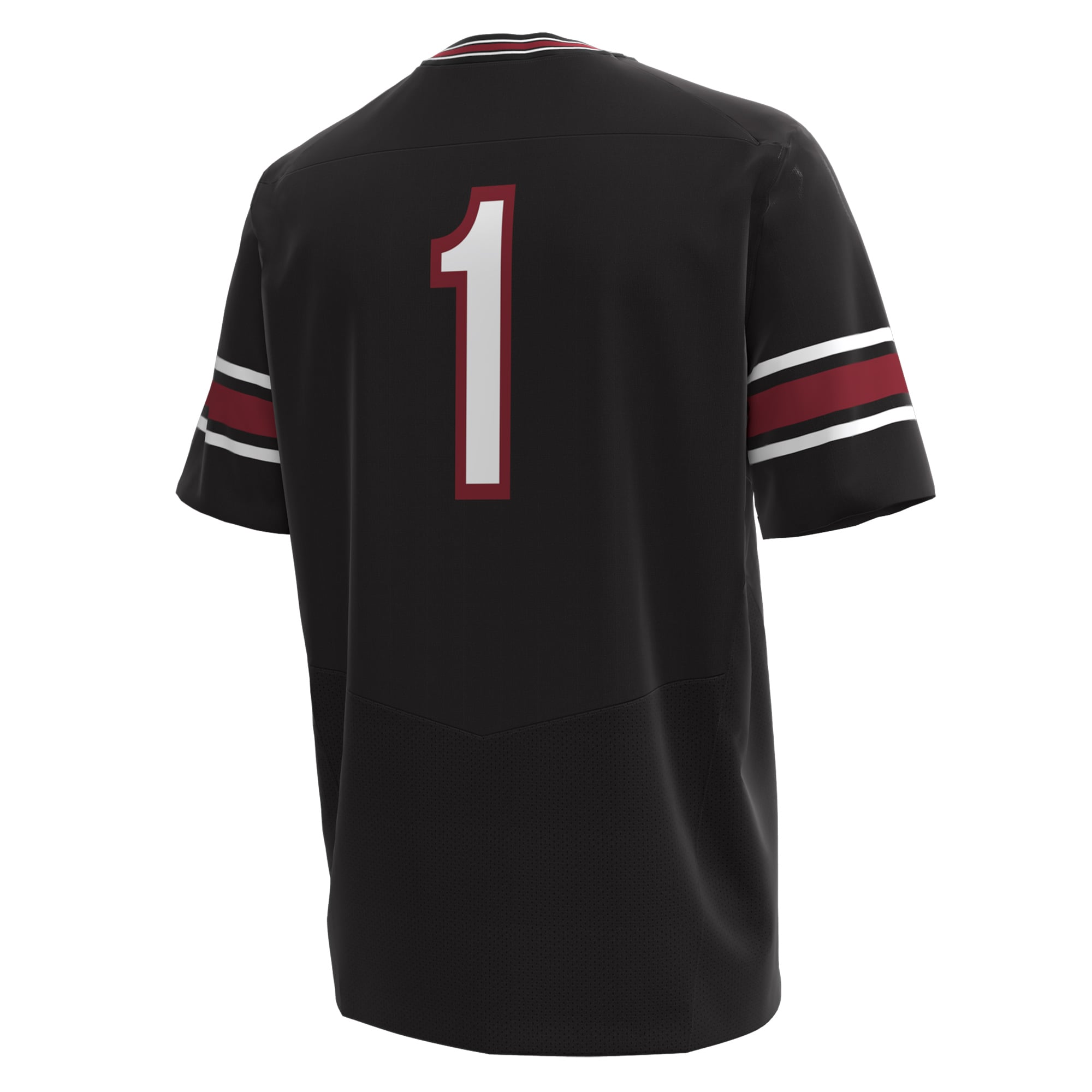 #1 South Carolina Gamecocks Football Jersey Black - back view