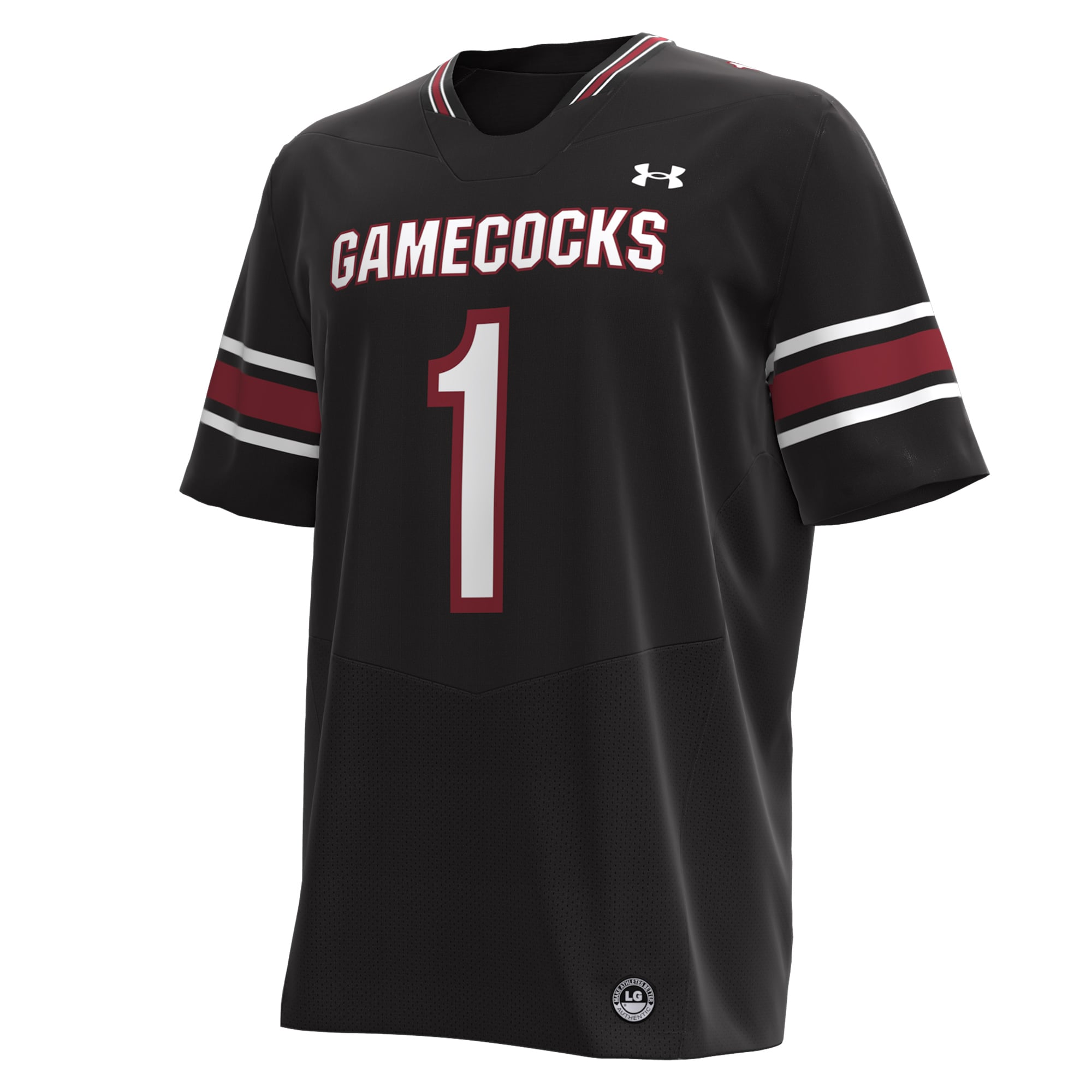 #1 South Carolina Gamecocks Football Jersey Black - front view