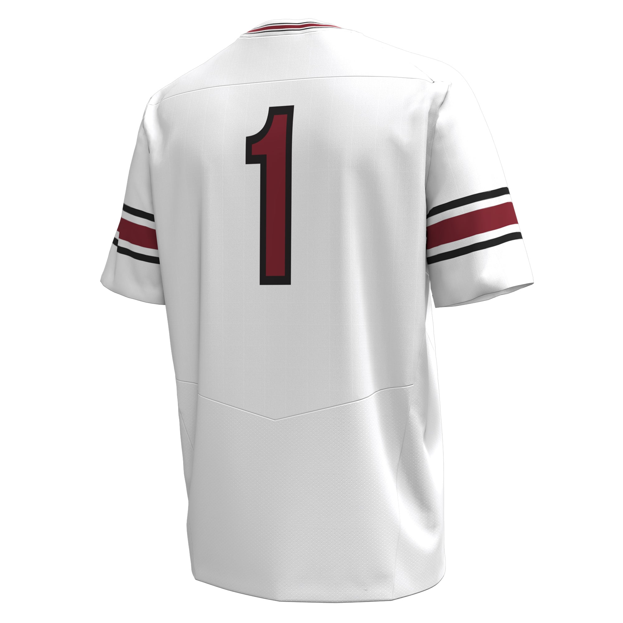 #1 South Carolina Gamecocks Football Jersey White - back view