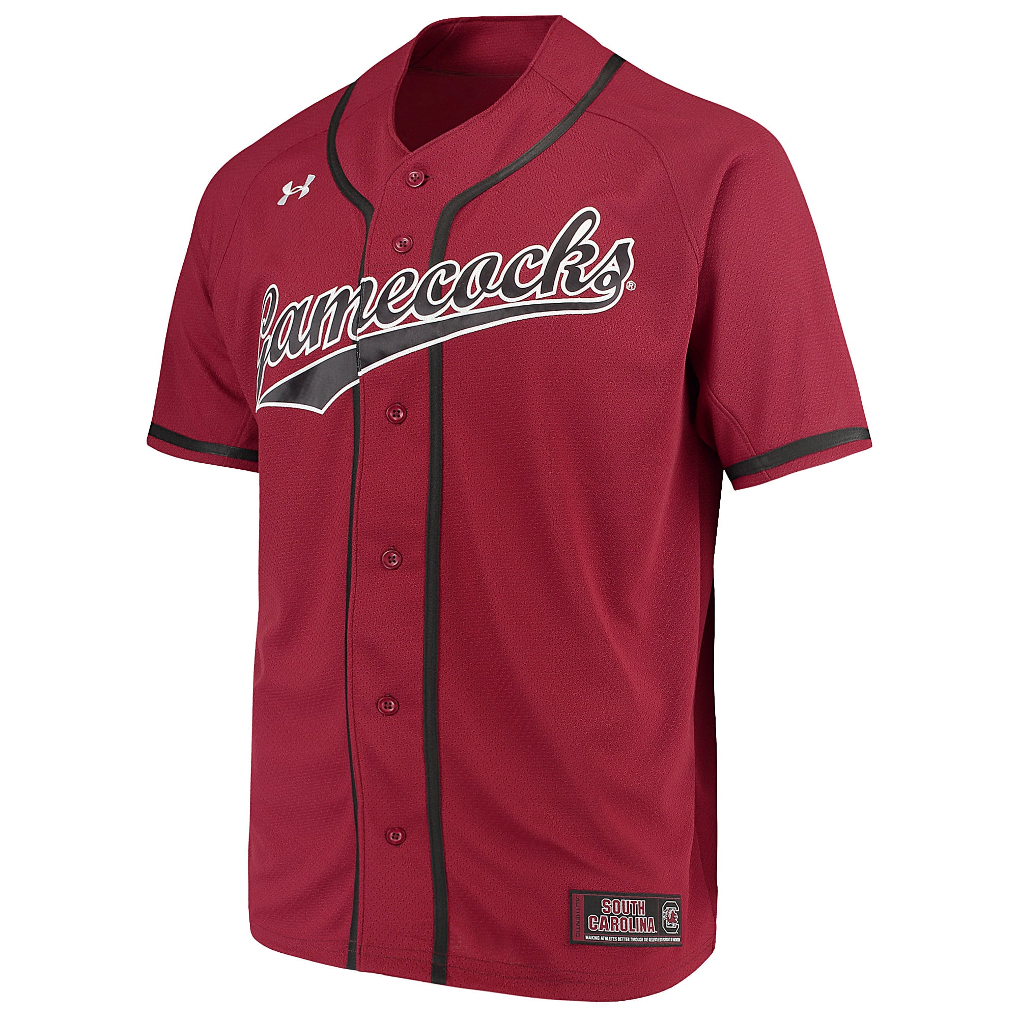 South Carolina Gamecocks Performance Baseball Jersey Garnet - front view