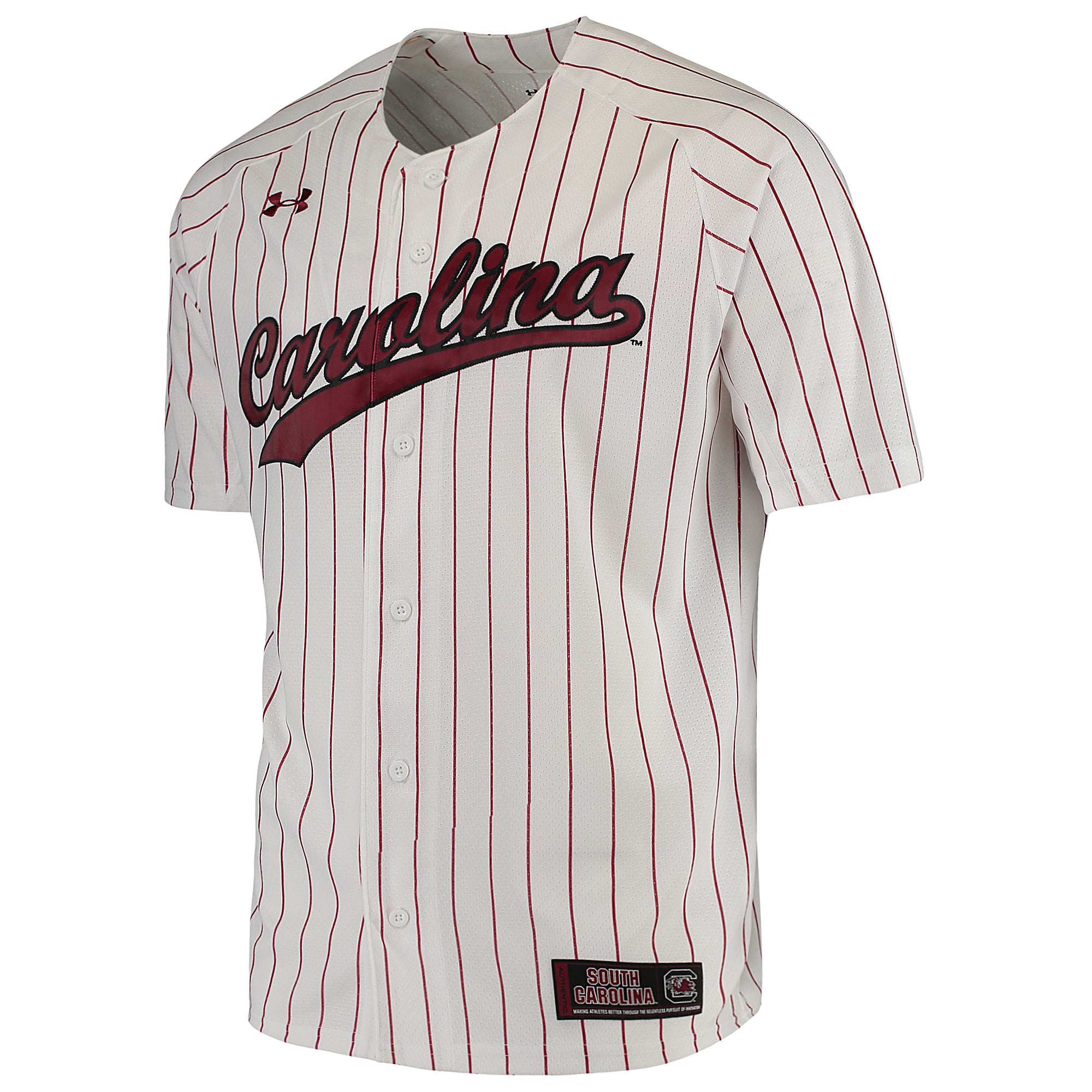 South Carolina Gamecocks Performance Baseball Jersey White - front view
