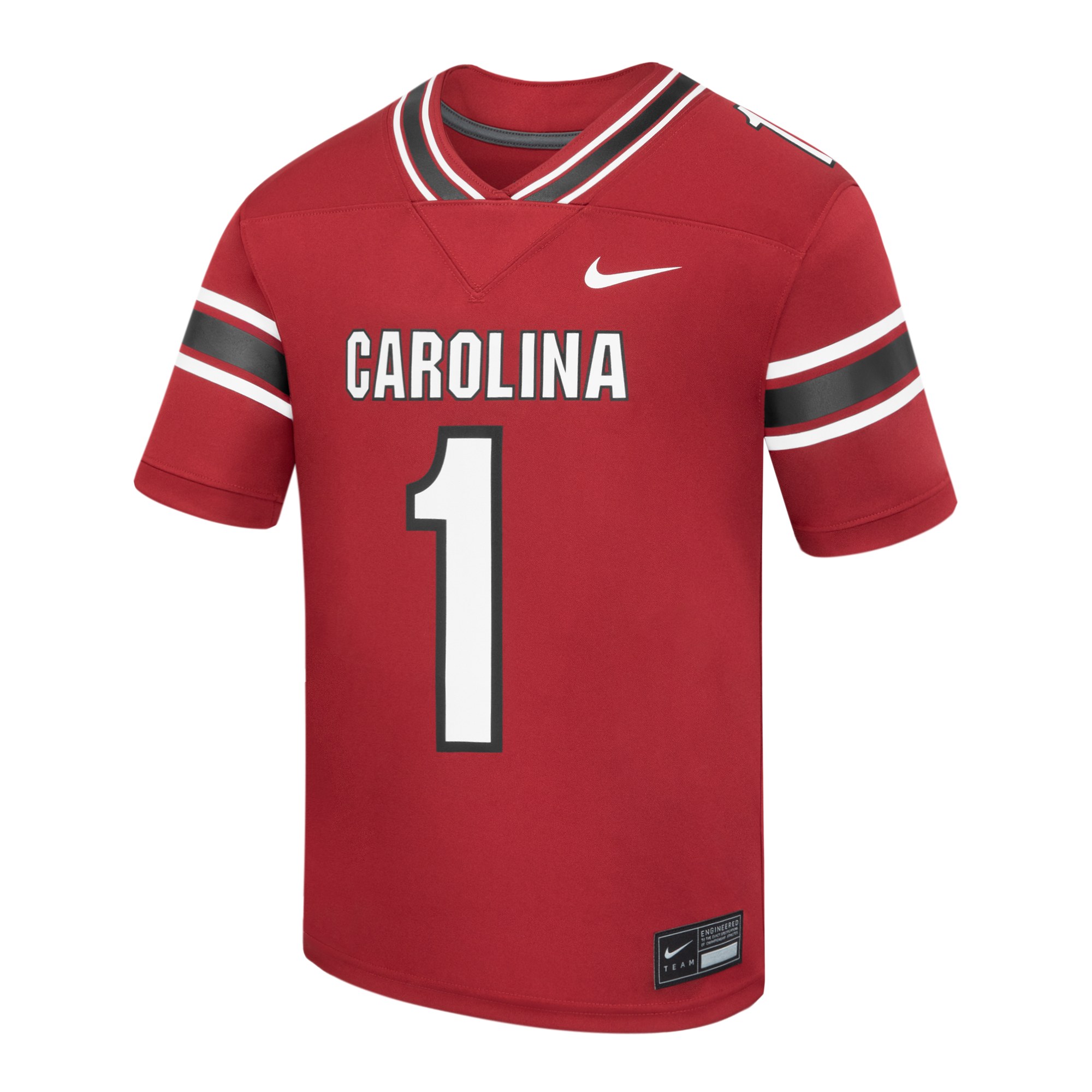 #1 South Carolina Gamecocks Youth Home Football Jersey Garnet - front view