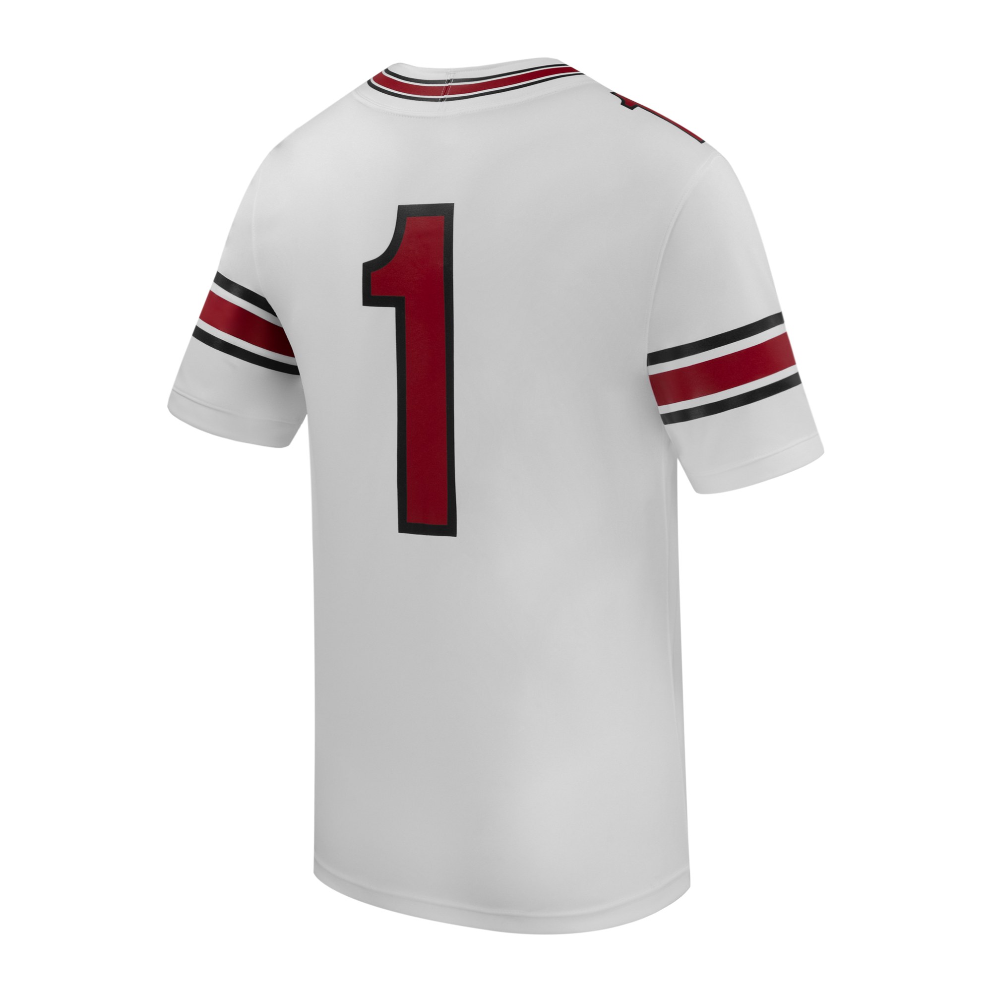 #1 South Carolina Gamecocks Road Football Jersey White - back view