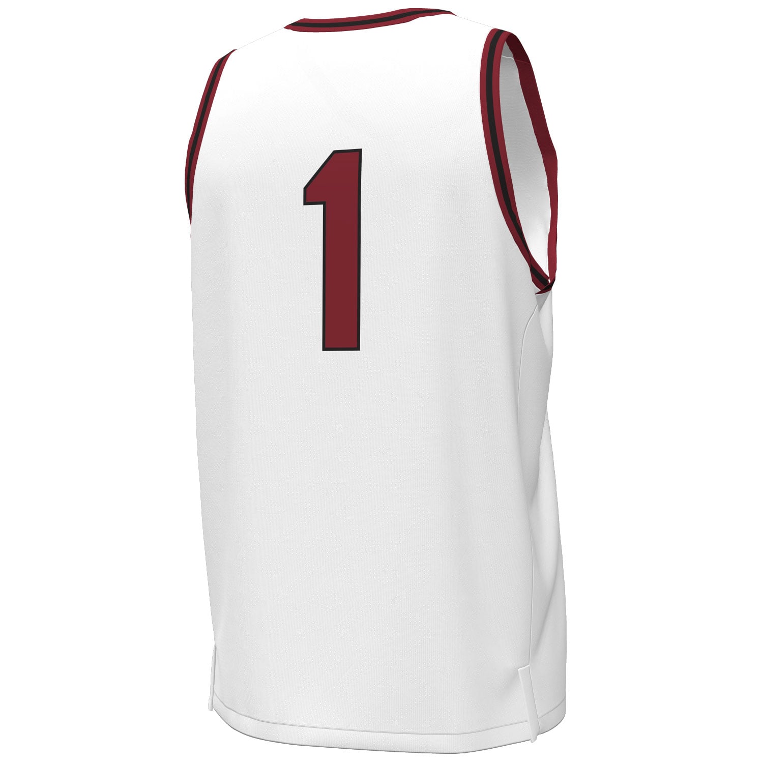 #1 South Carolina Gamecocks Throwback Basketball Jersey White - back view