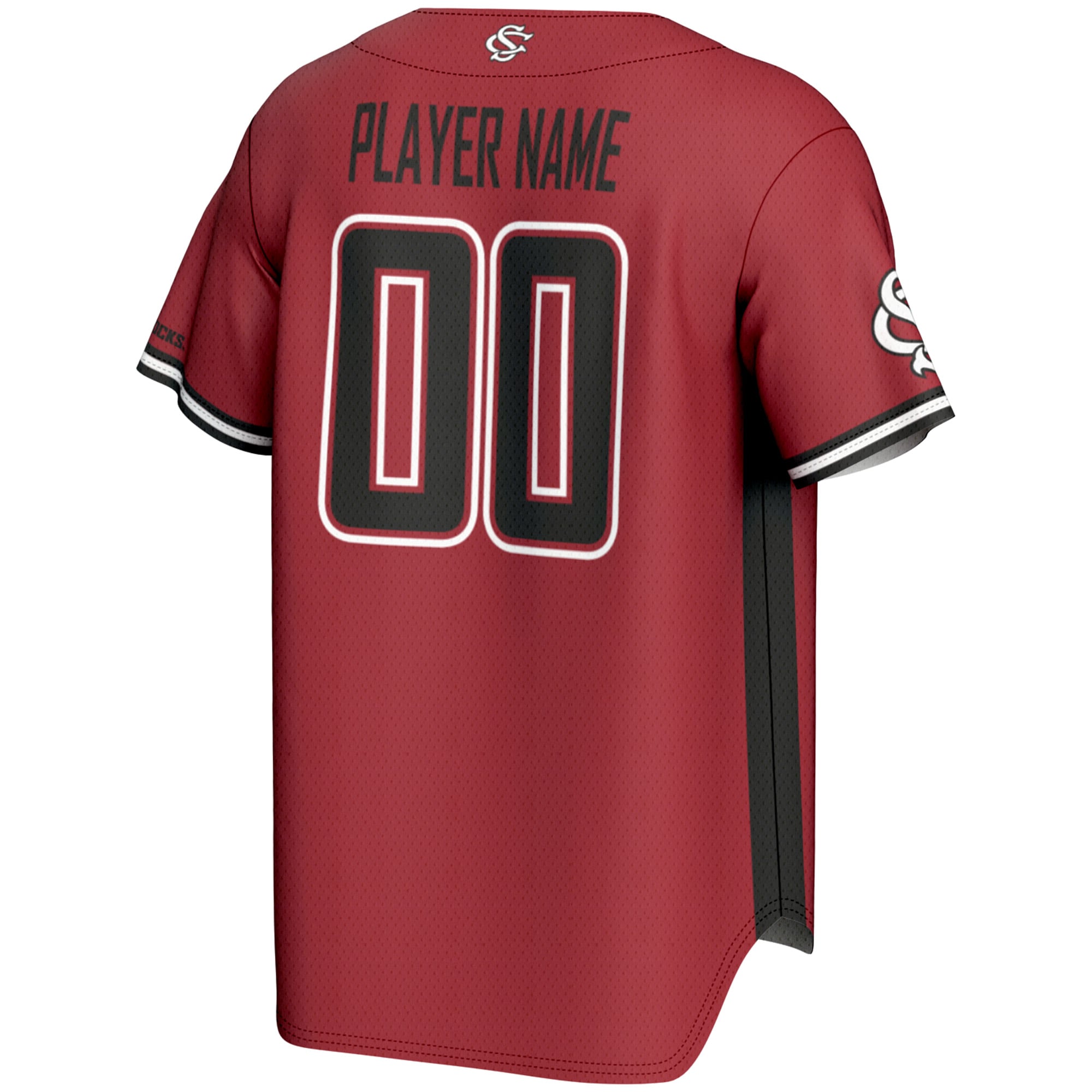 South Carolina Gamecocks Unisex Baseball Lightweight Jersey Garnet - back view
