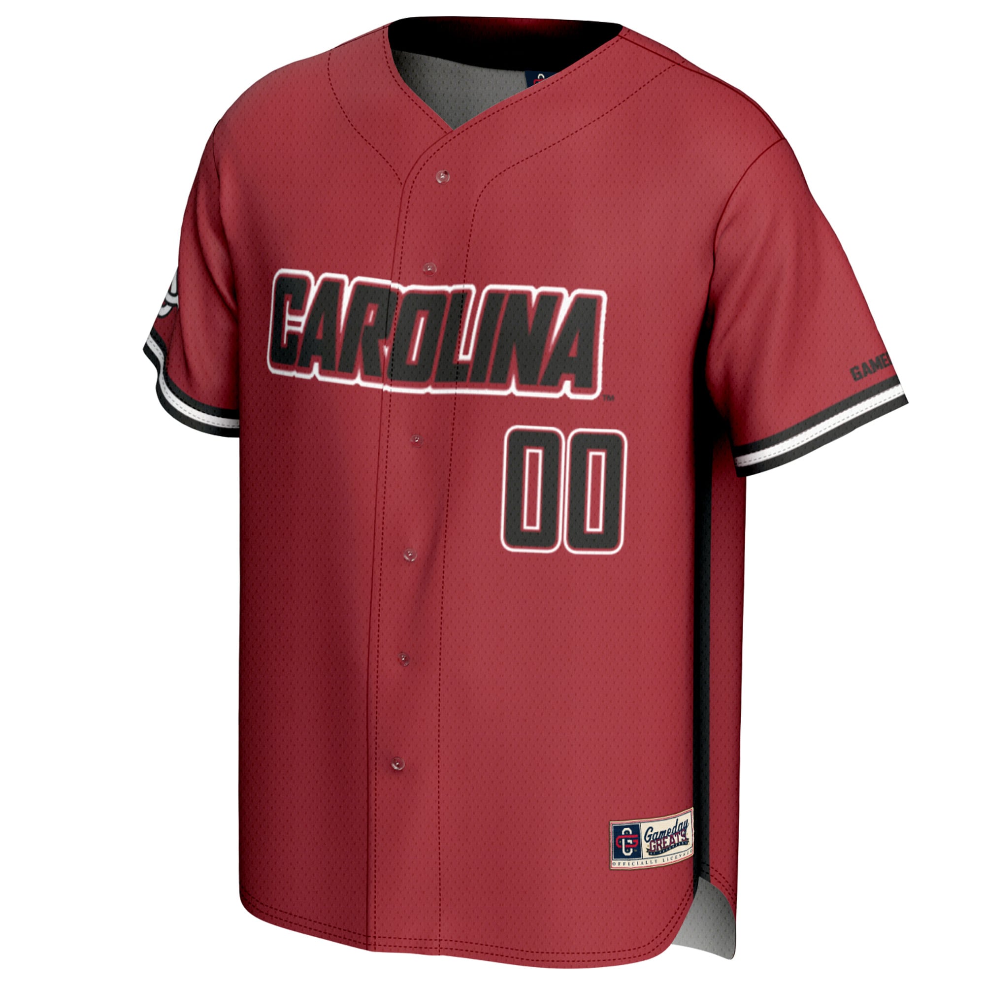 South Carolina Gamecocks Unisex Baseball Lightweight Jersey Garnet - front view