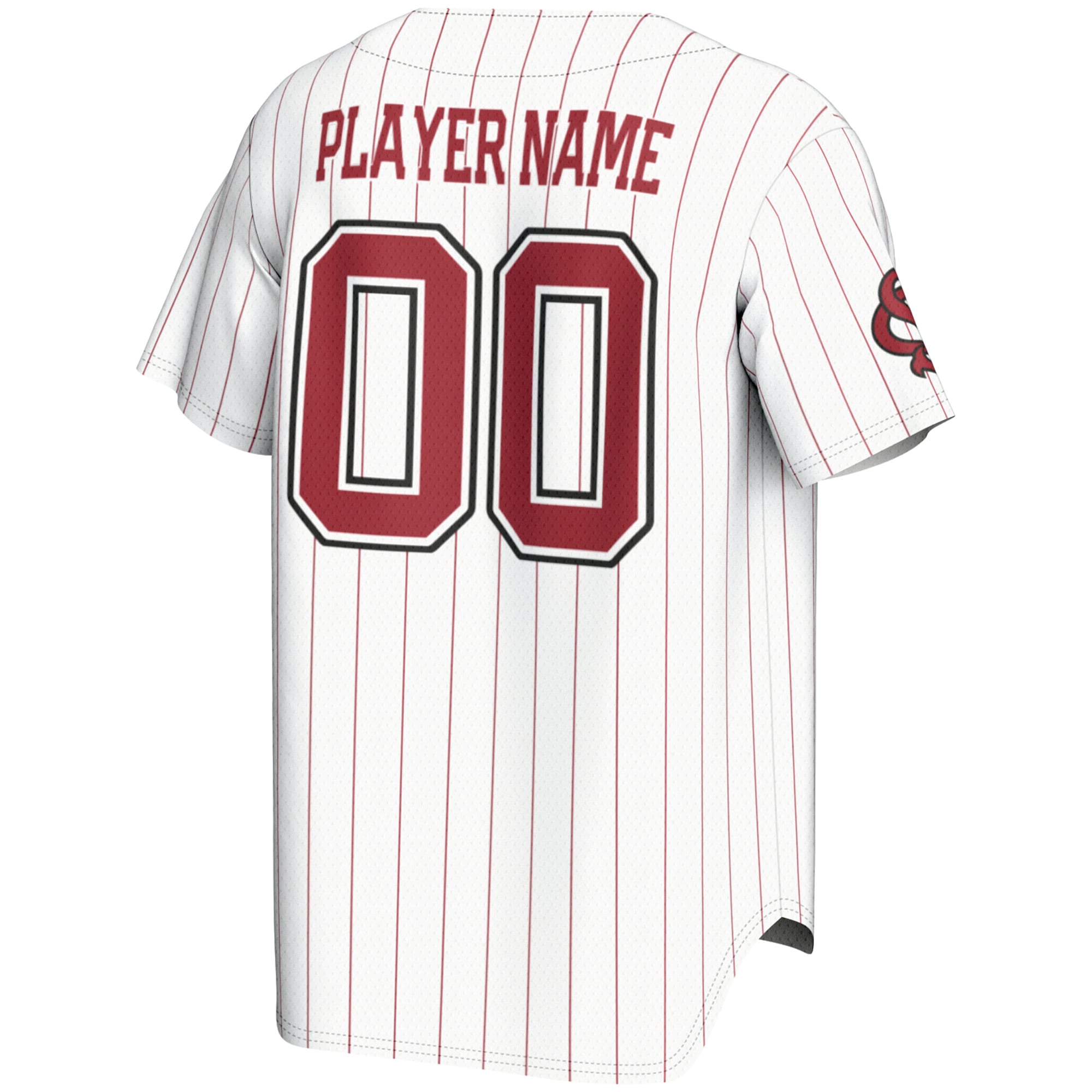 South Carolina Gamecocks Unisex Baseball Lightweight Jersey White - back view