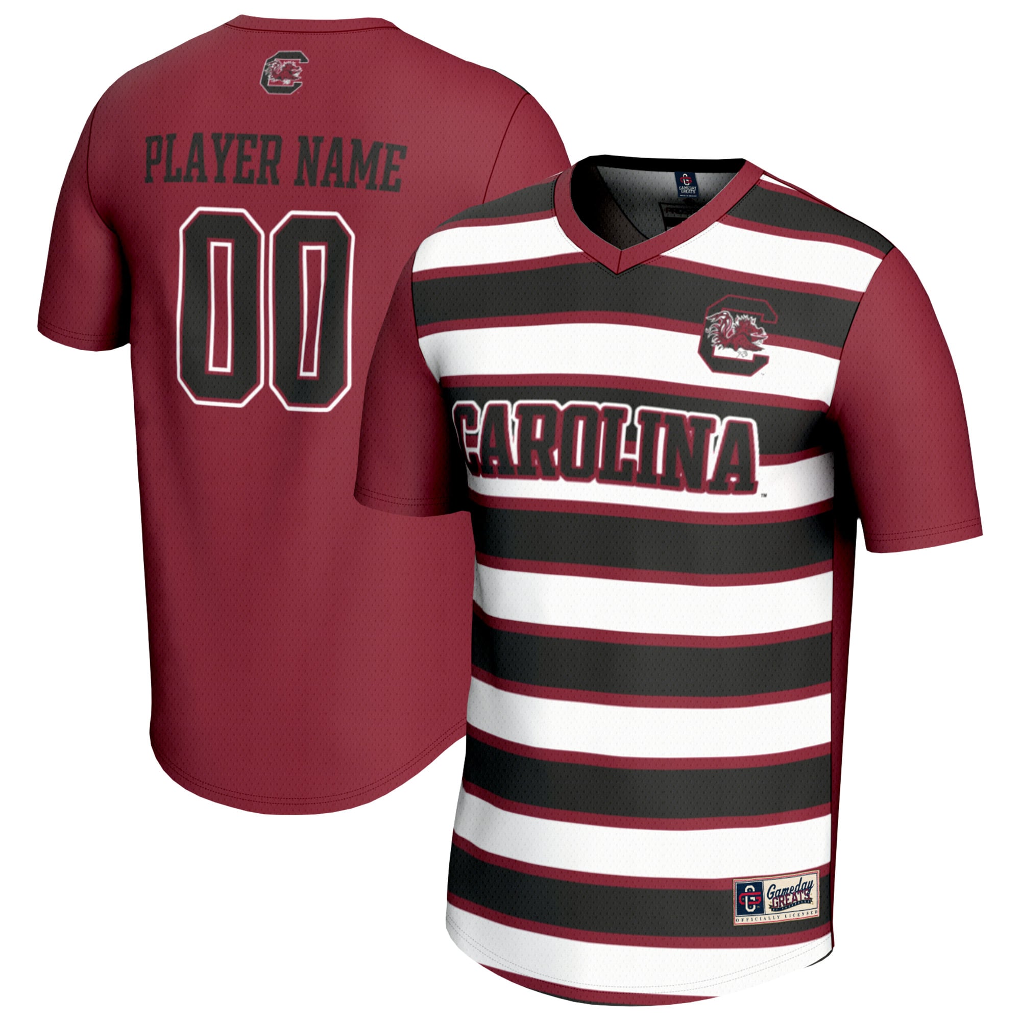 South Carolina Gamecocks Unisex Collegiate Women's Soccer Lightweight Fashion - front and back view