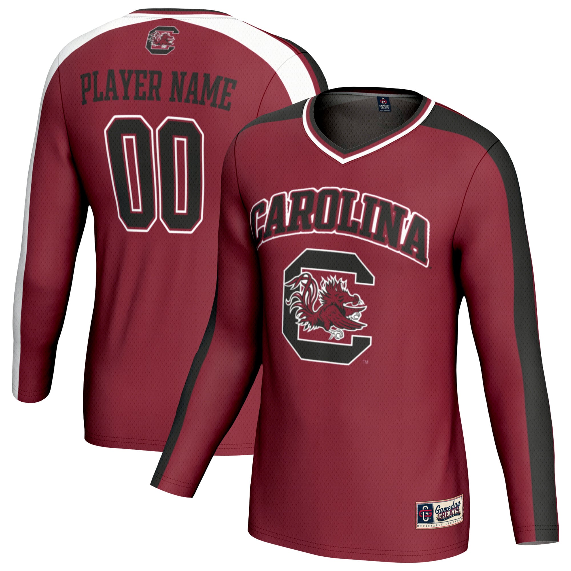 South Carolina Gamecocks Unisex Collegiate Women's Volleyball Lightweight - front and back view