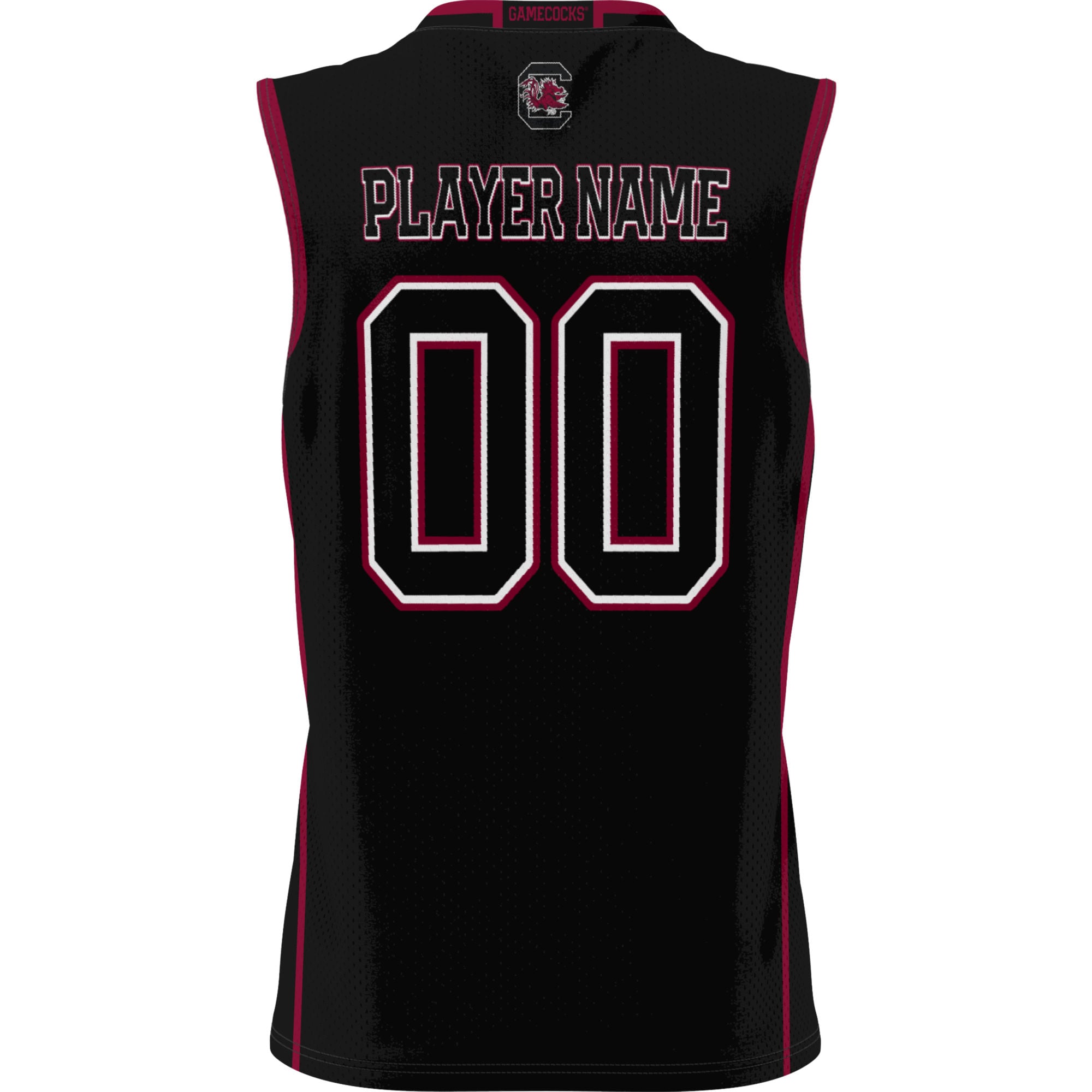 South Carolina Gamecocks Unisex Lightweight Women's Basketball Jersey Black - back view