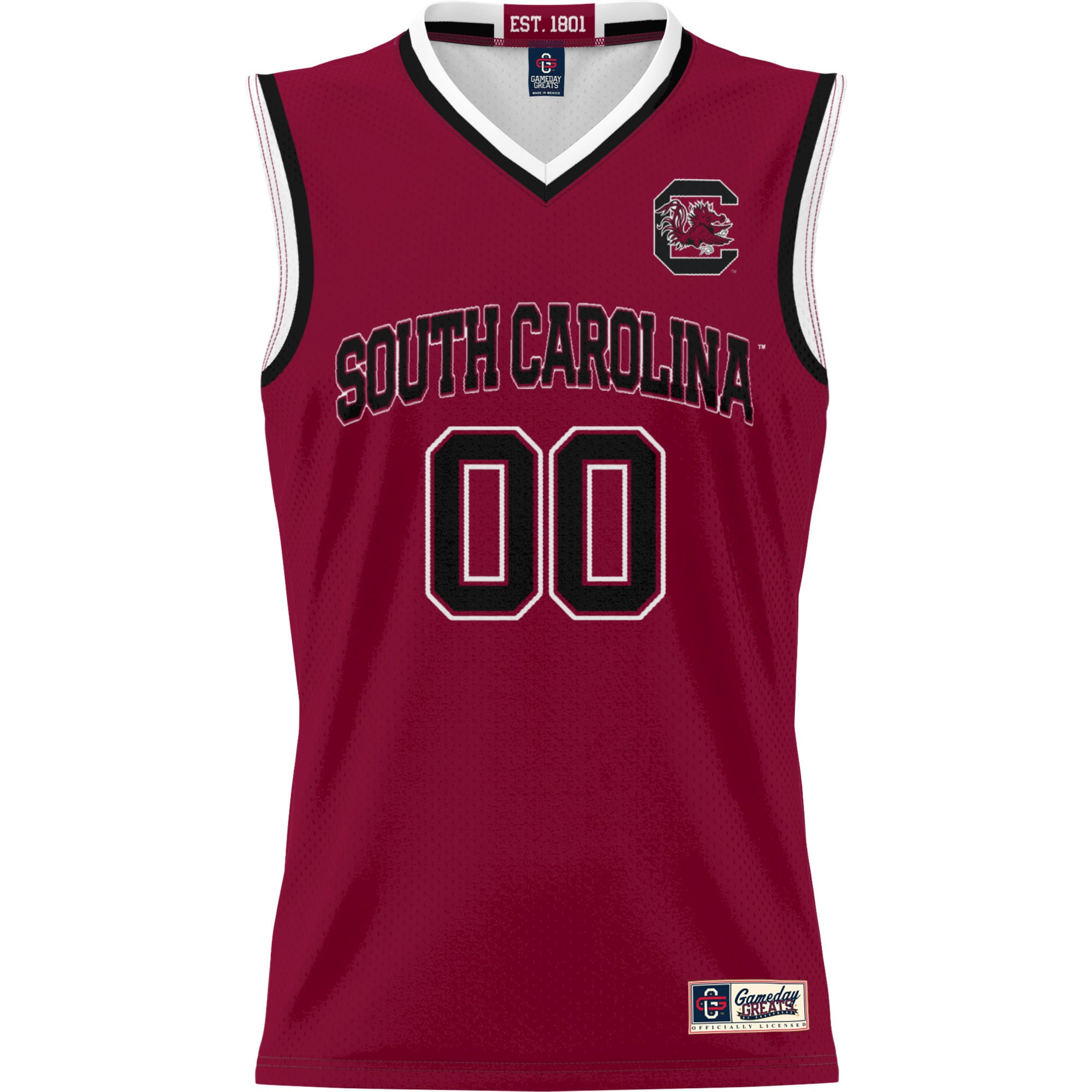 South Carolina Gamecocks Unisex Lightweight Women's Basketball Jersey Garnet - front view
