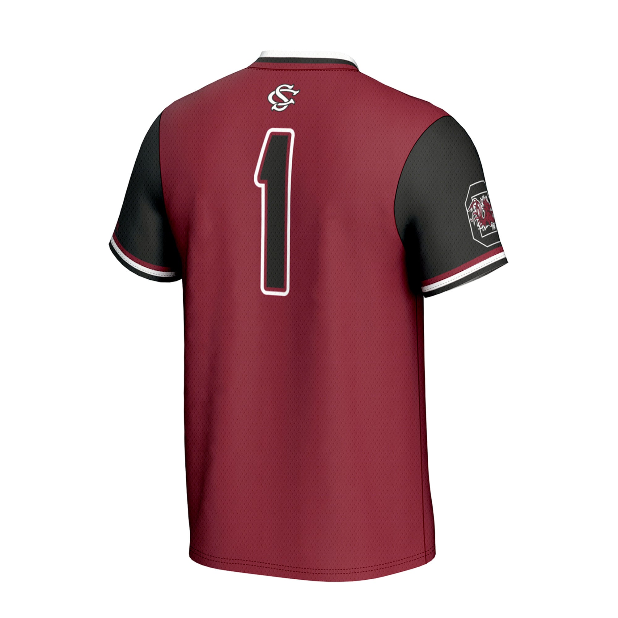 South Carolina Gamecocks Unisex Lightweight Collegiate Softball Fashion Jersey Garnet - back view