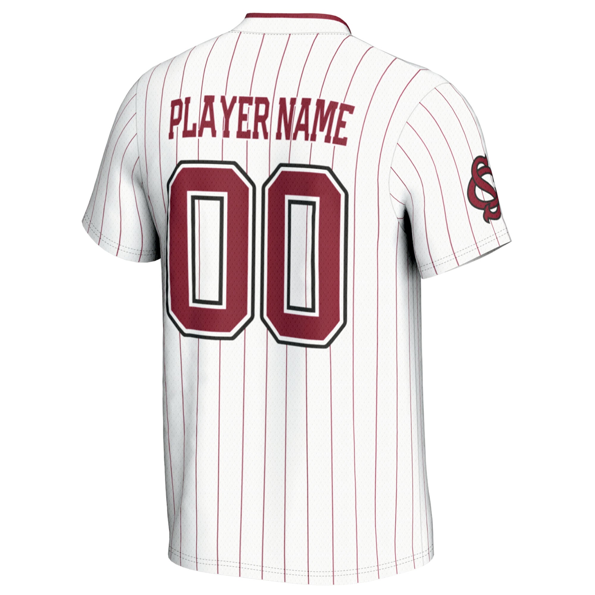 South Carolina Gamecocks Unisex Lightweight Softball Jersey White - back view