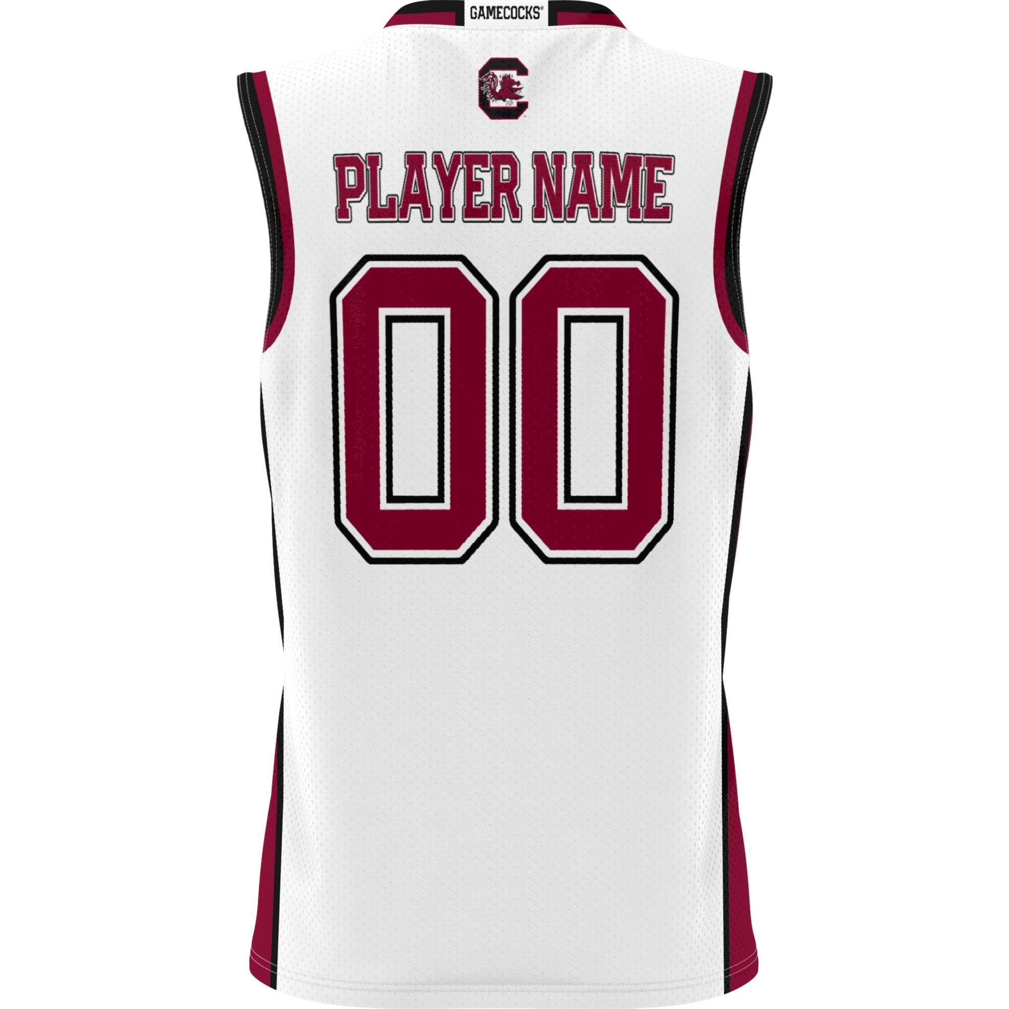 South Carolina Gamecocks Youth Lightweight Men's Basketball Jersey White - back view