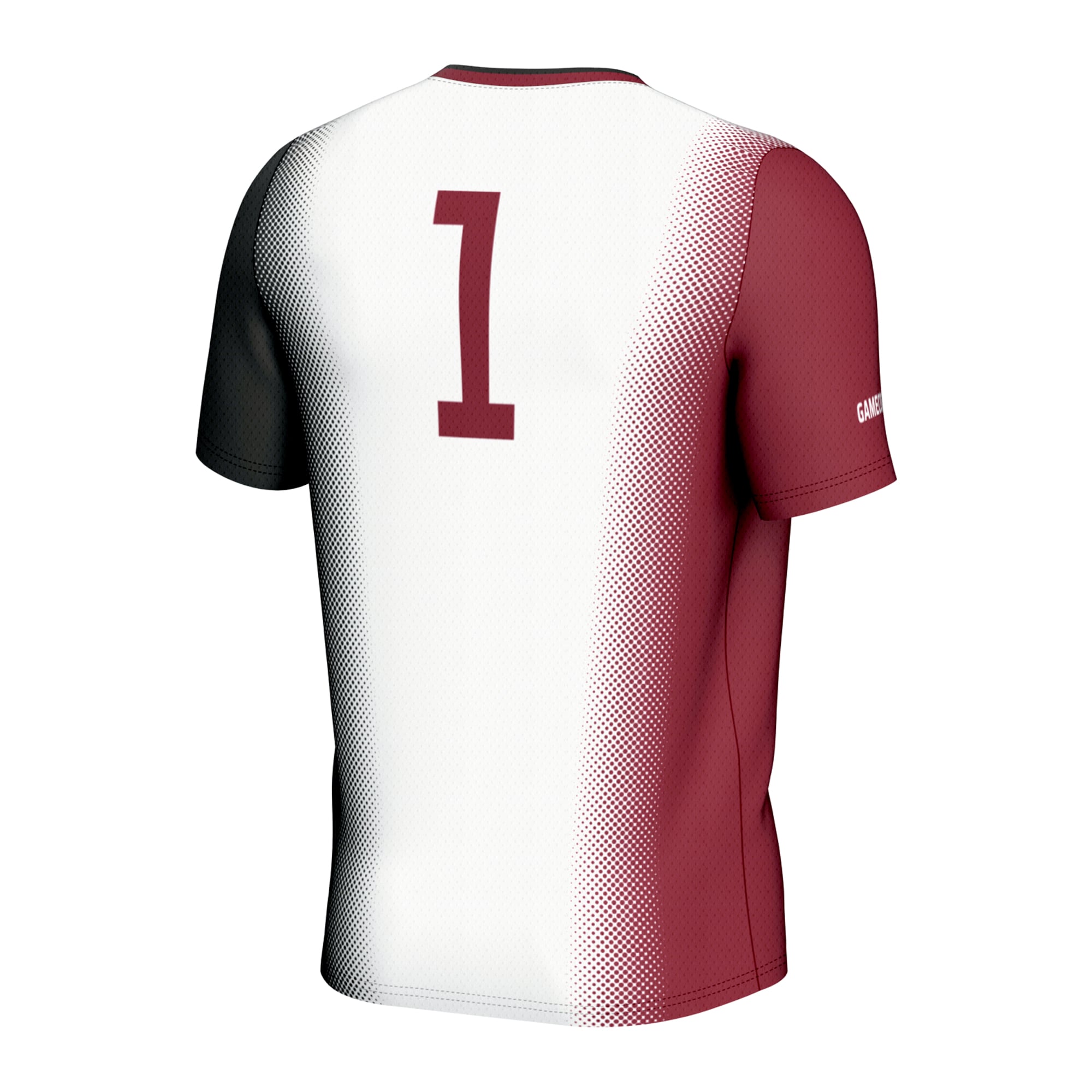 #1 South Carolina Gamecocks Unisex Lightweight Women's Soccer Jersey White - back view