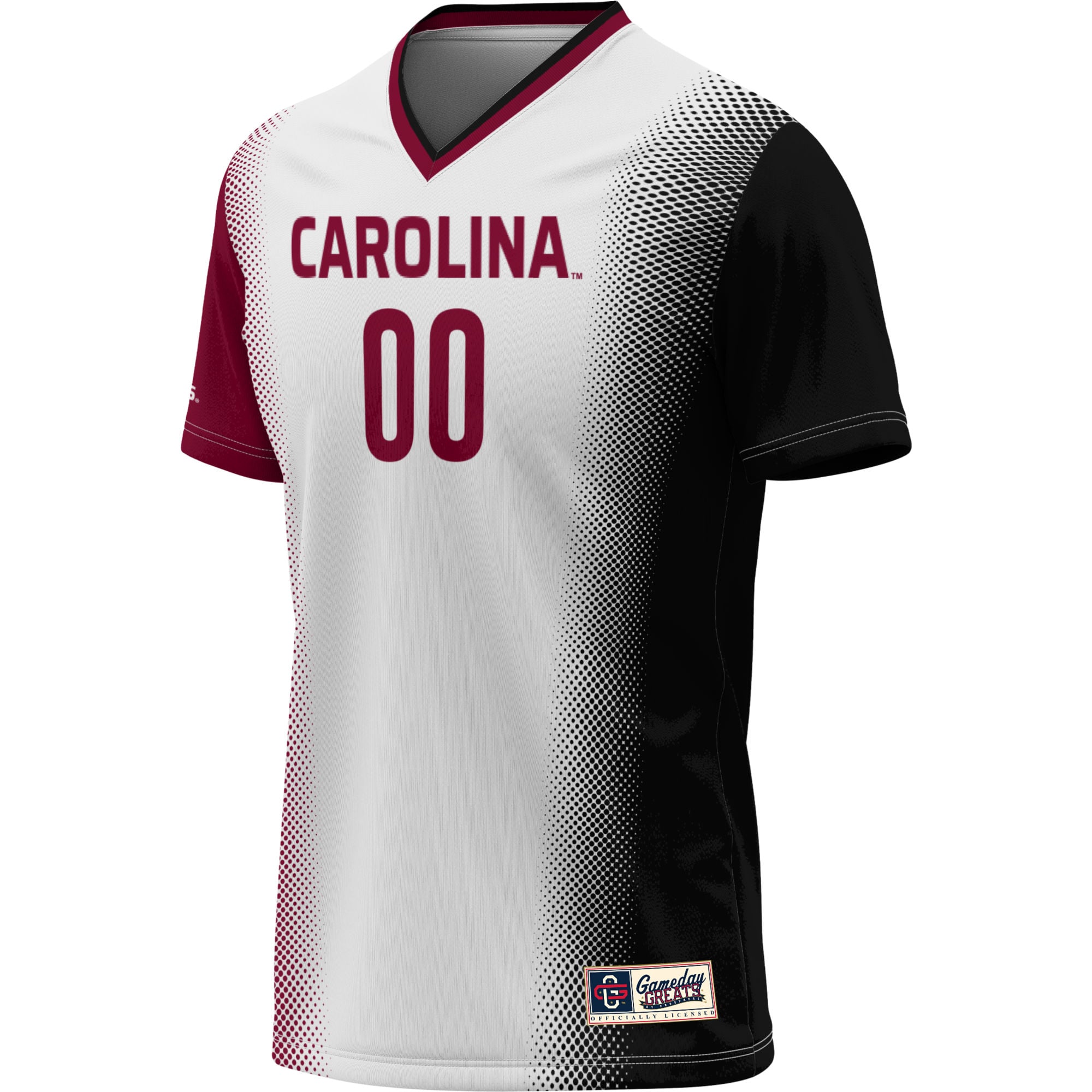 South Carolina Gamecocks Unisex Lightweight Women's Soccer Jersey White - front view