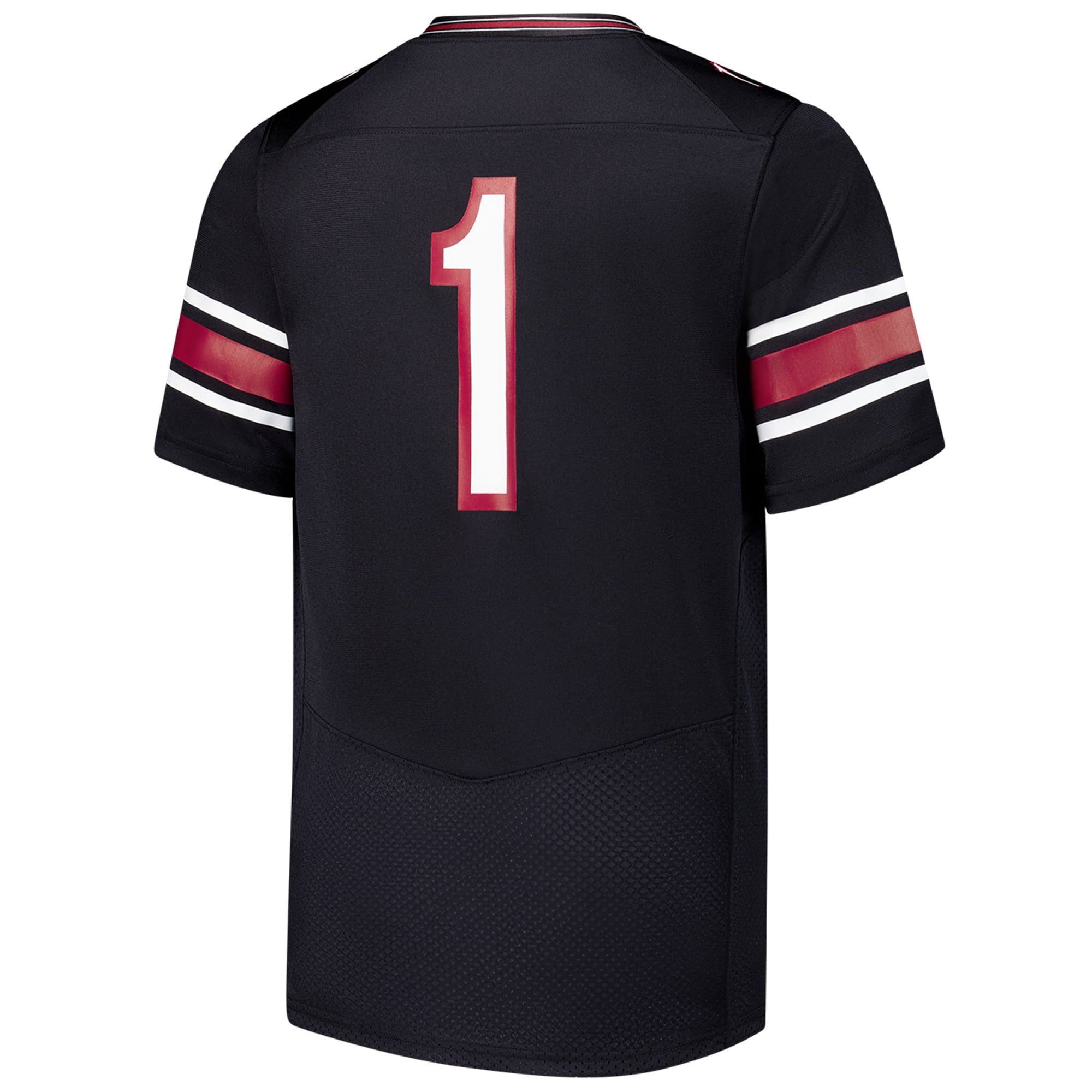 #1 South Carolina Gamecocks Youth Football Jersey Black - back view