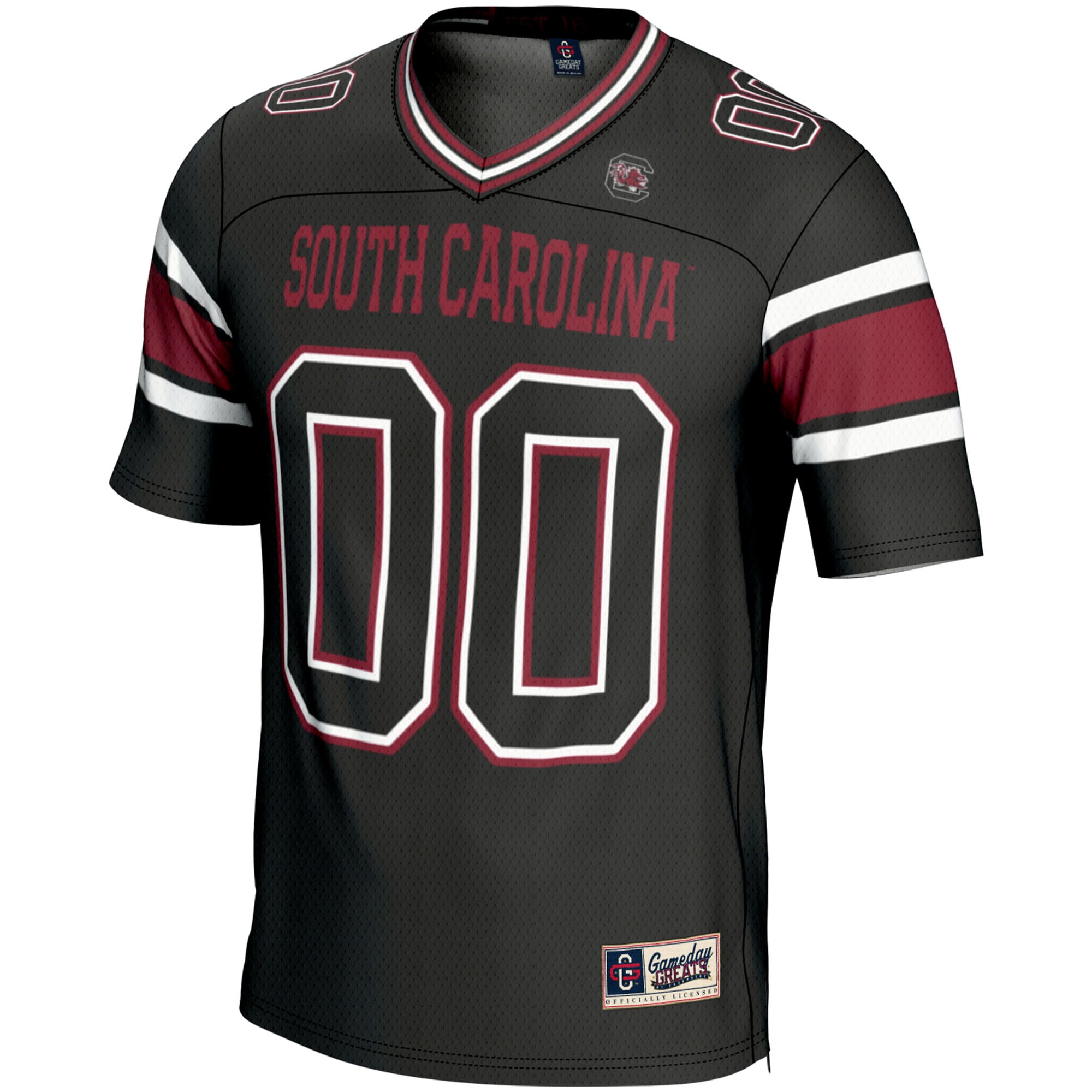 South Carolina Gamecocks Youth Football Jersey Black - front view