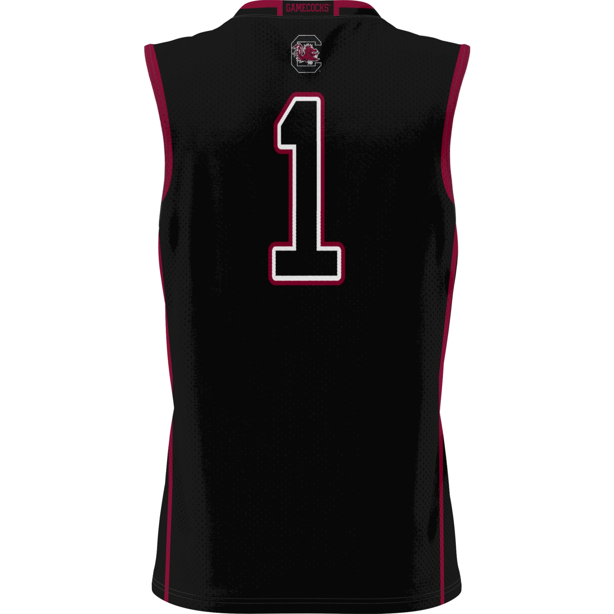 #1 South Carolina Gamecocks Youth Lightweight Basketball Jersey Black - back view