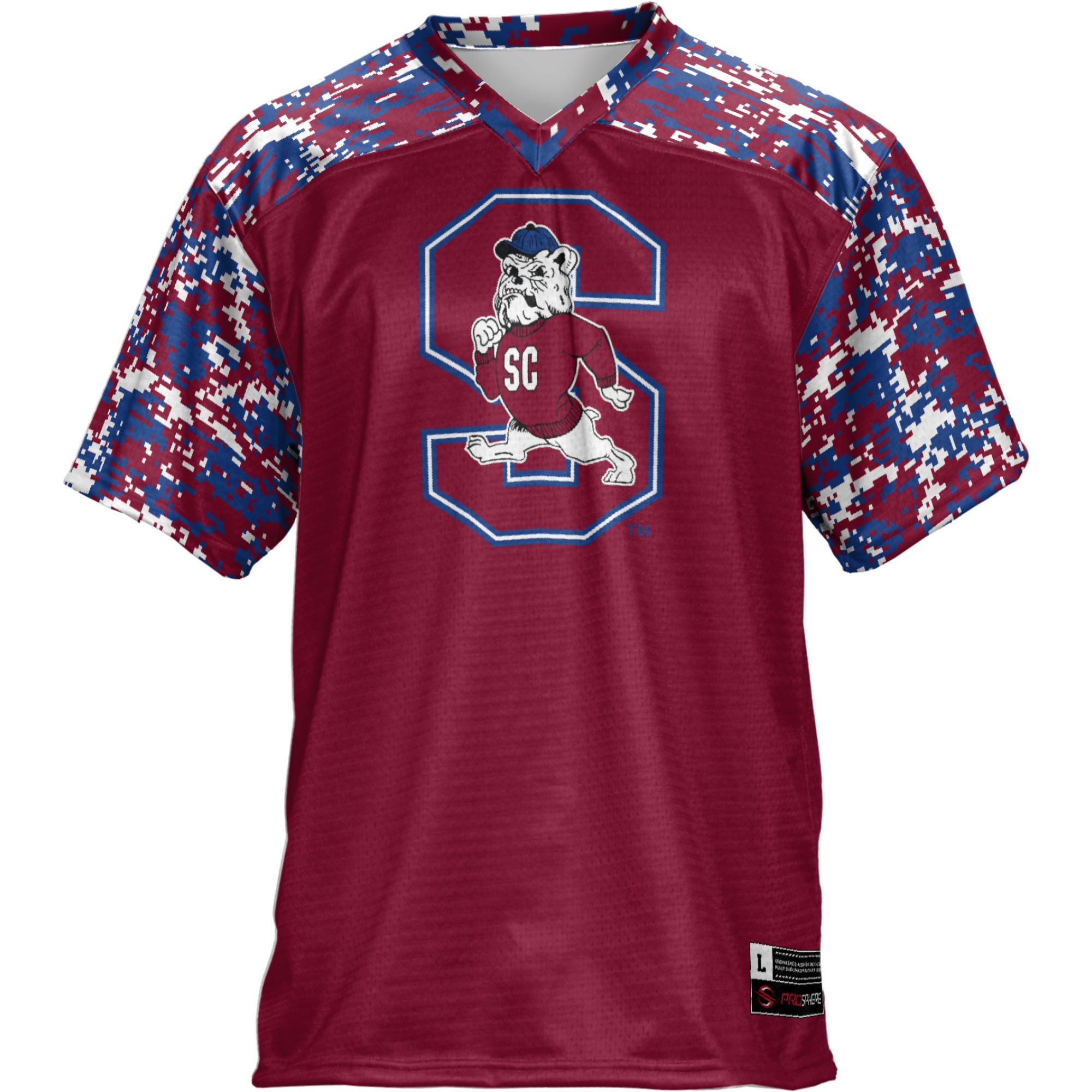 South Carolina State Bulldogs Football Jersey Blue - front view