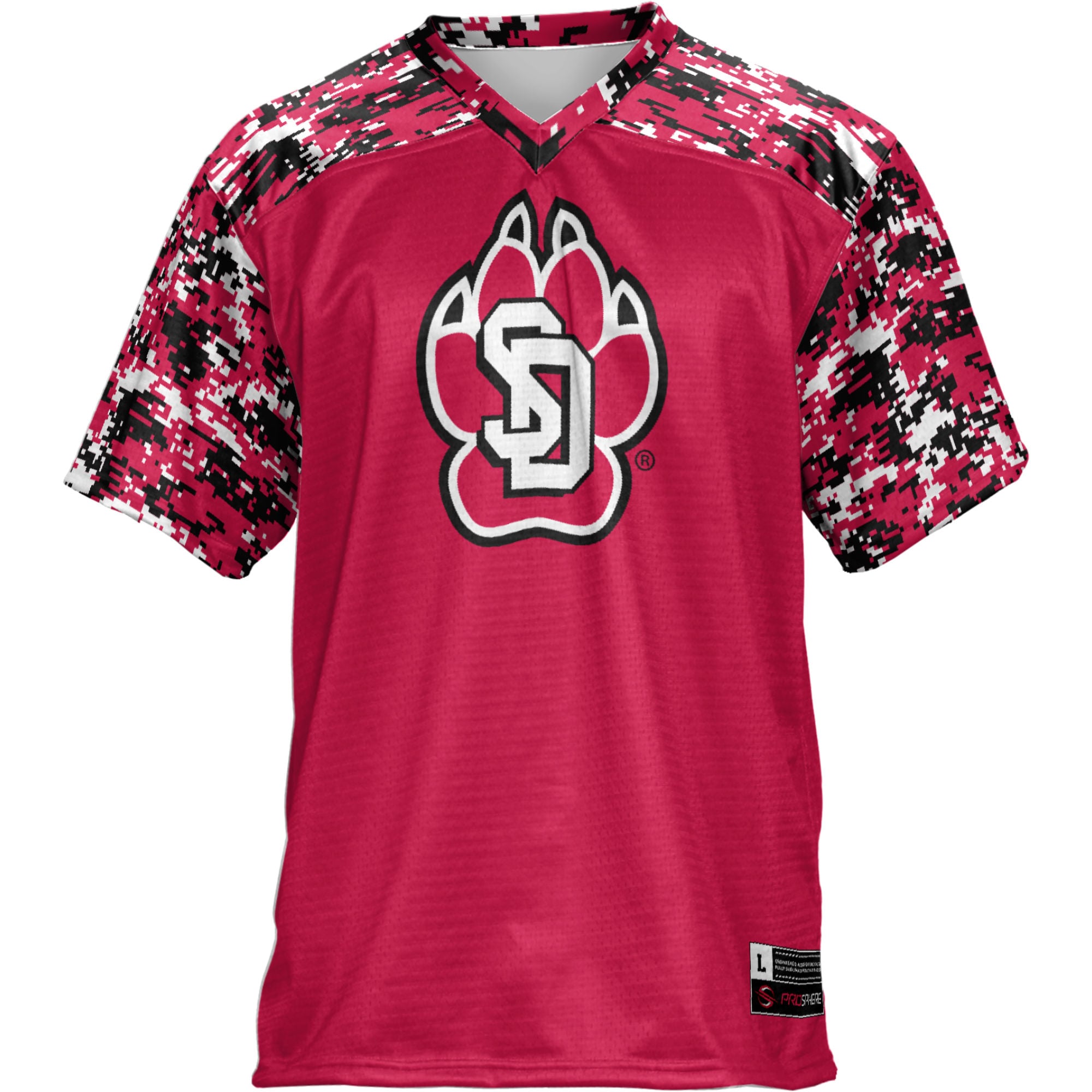 South Dakota Coyotes Football Jersey Red - front view