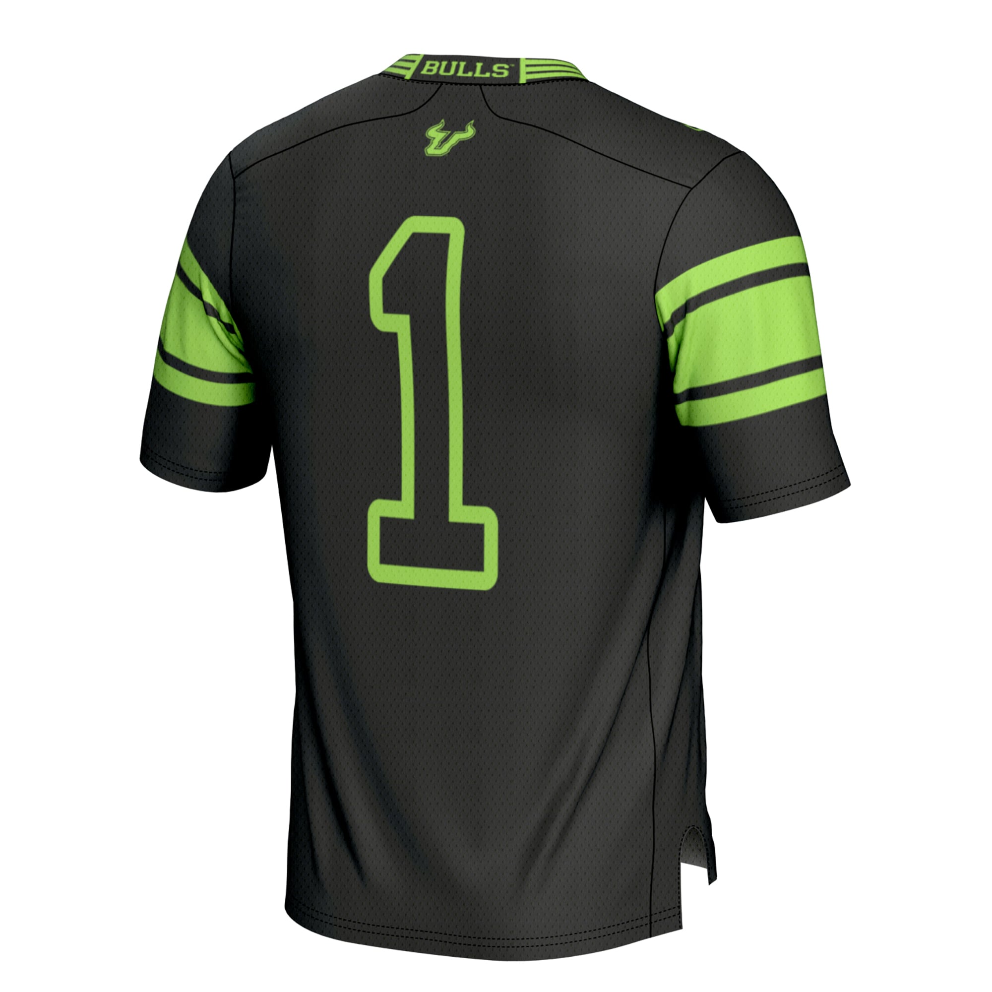 #1 South Florida Bulls Football Jersey Black - back view