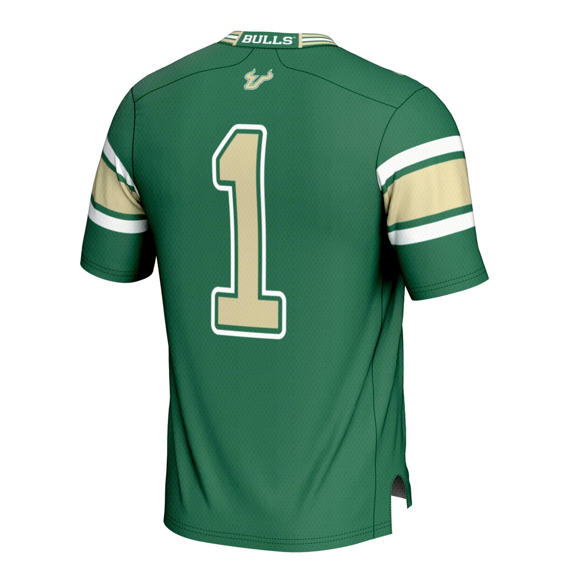 #1 South Florida Bulls Football Jersey Green - back view