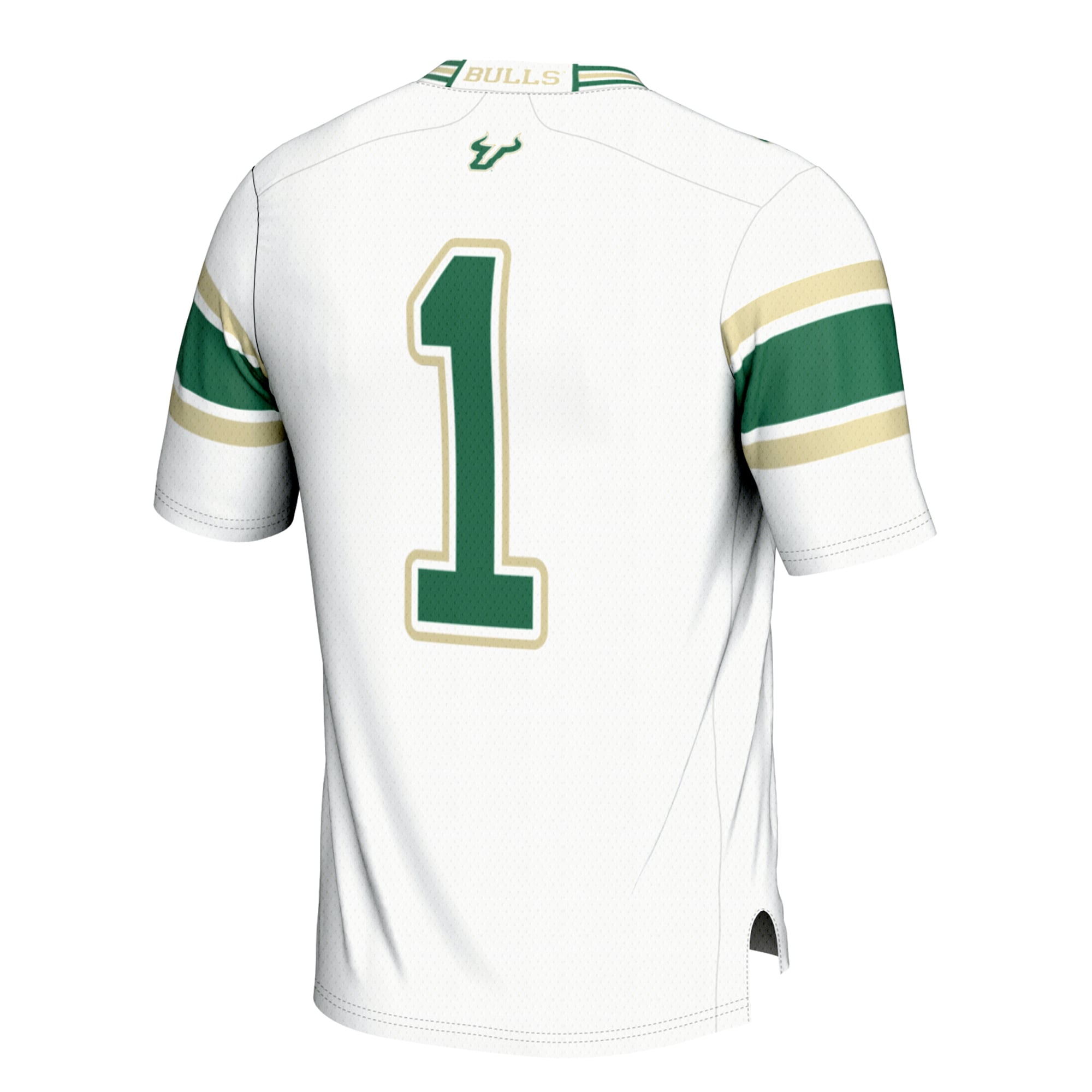 #1 South Florida Bulls Football Jersey White - back view