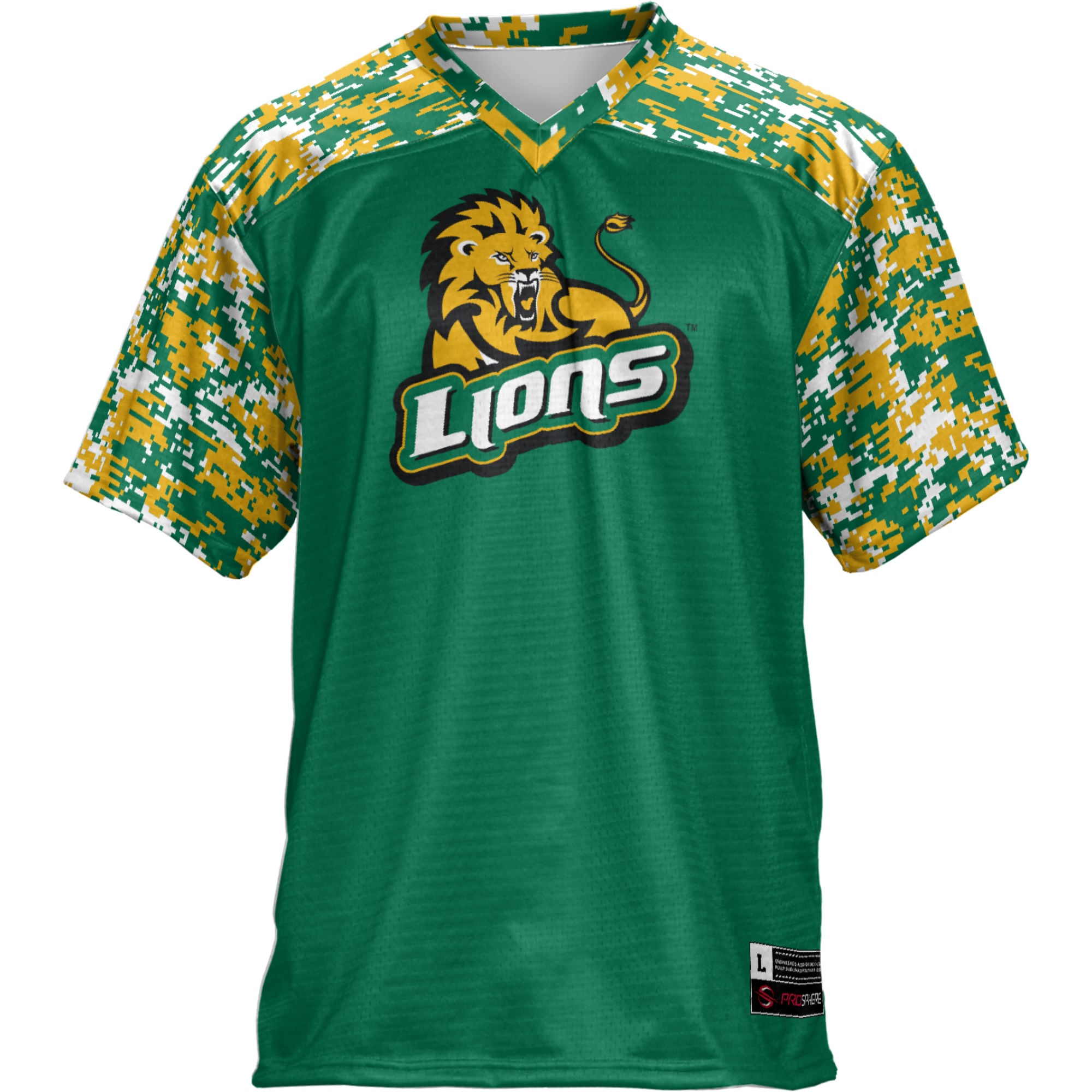 Southeastern Louisiana Lions Football Jersey Green - front view