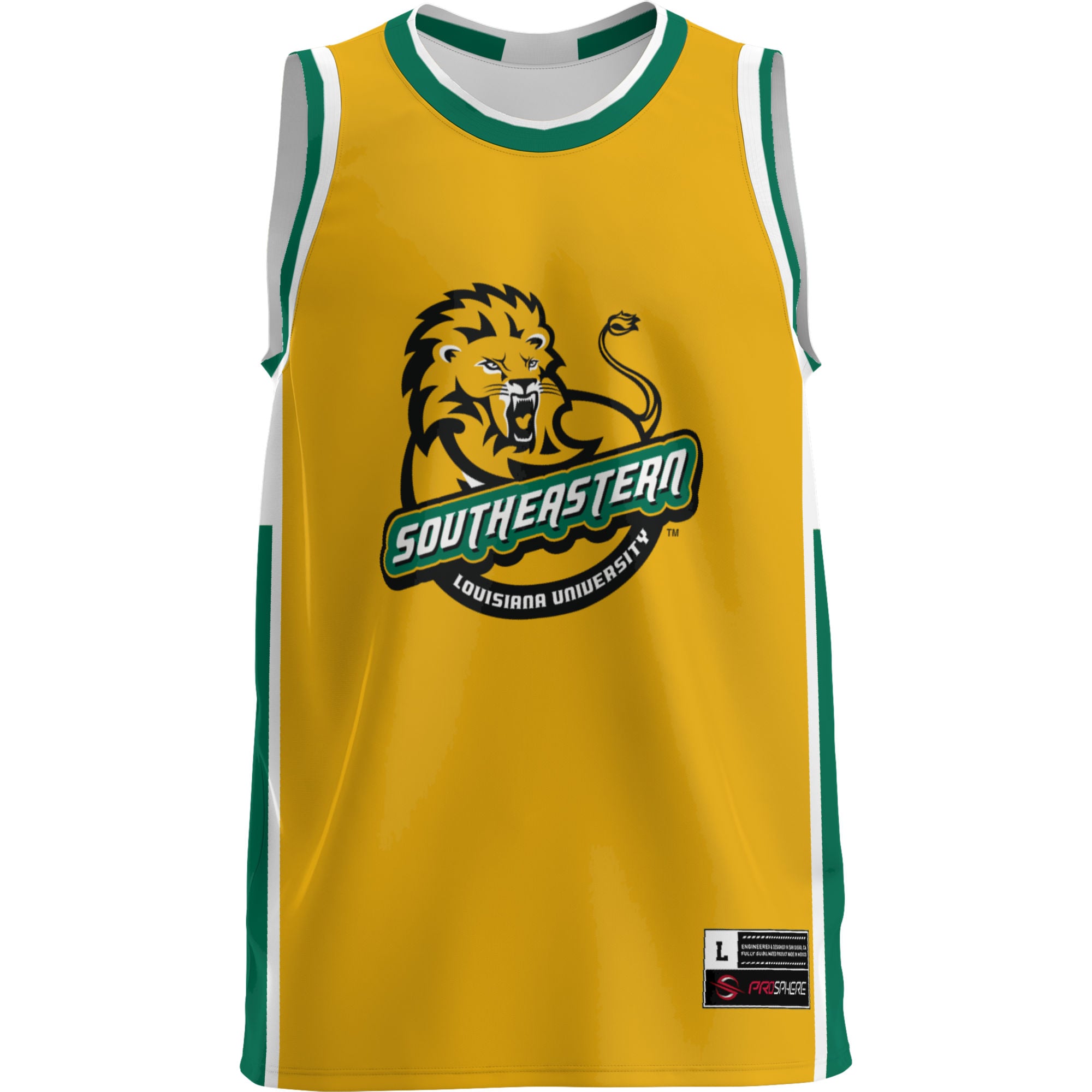 Southeastern Louisiana Lions Lightweight Basketball Jersey Green - front view