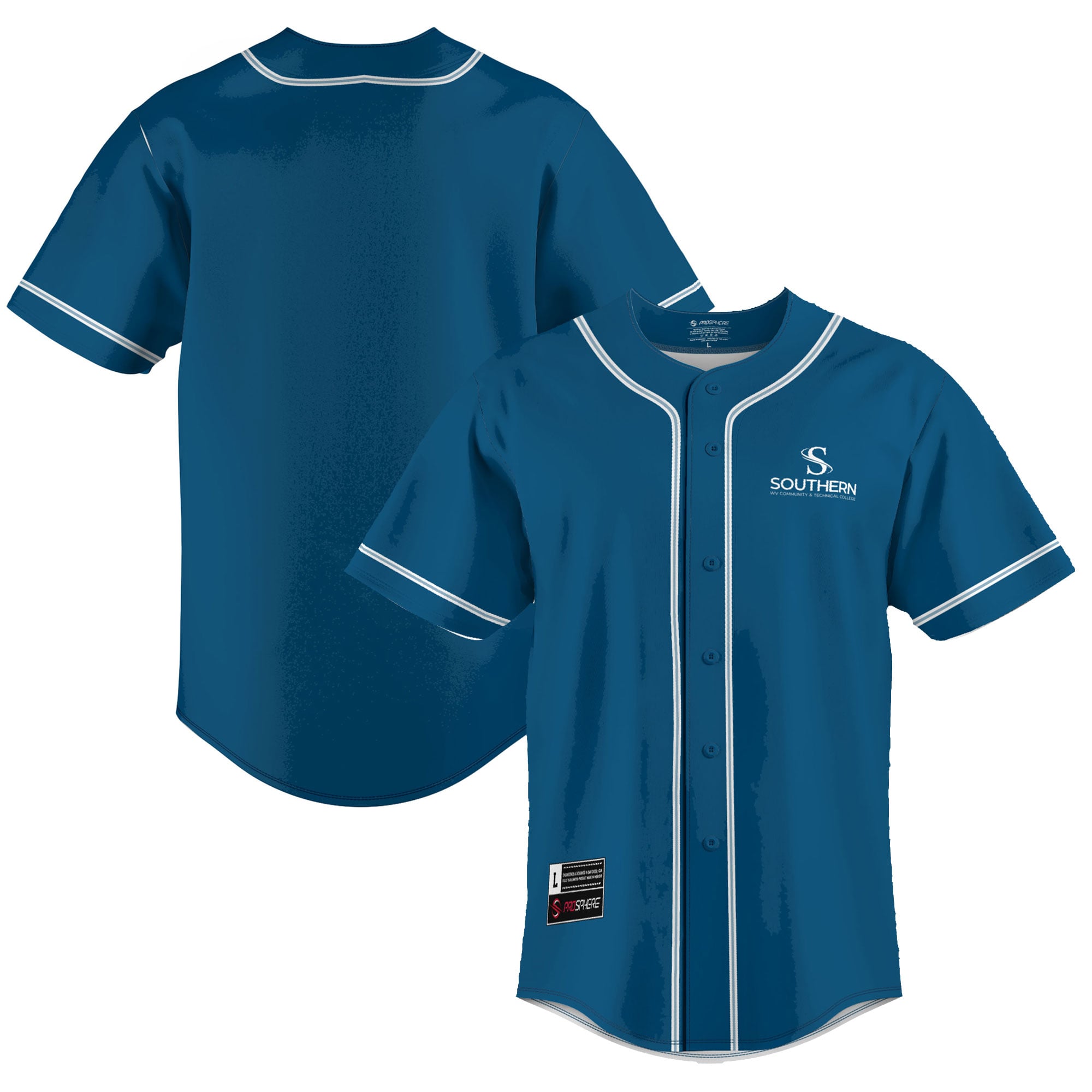 Southern West Virginia Community and Technical College Lightweight Baseball - front and back view