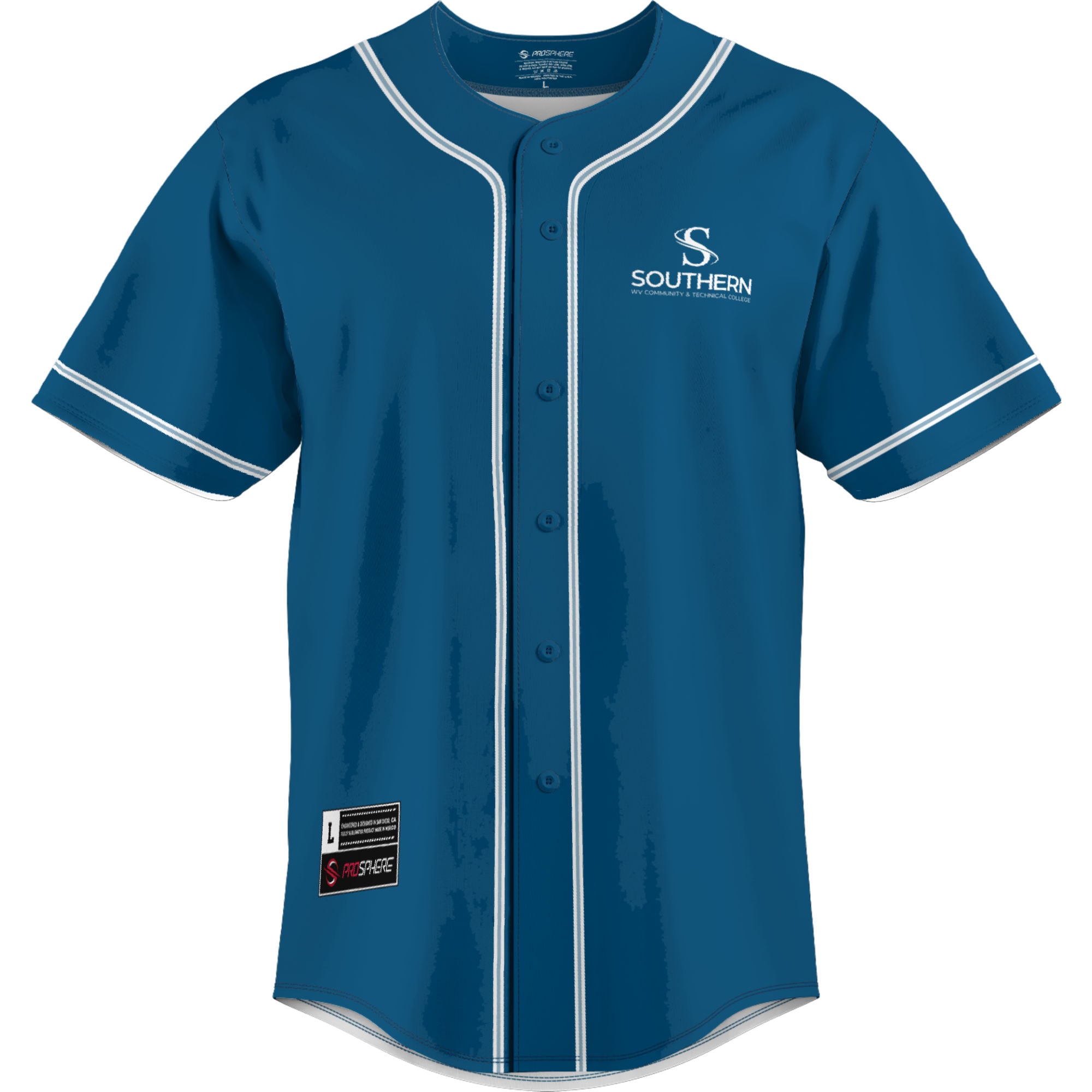 Southern West Virginia Community and Technical College Lightweight Baseball Jersey - front view