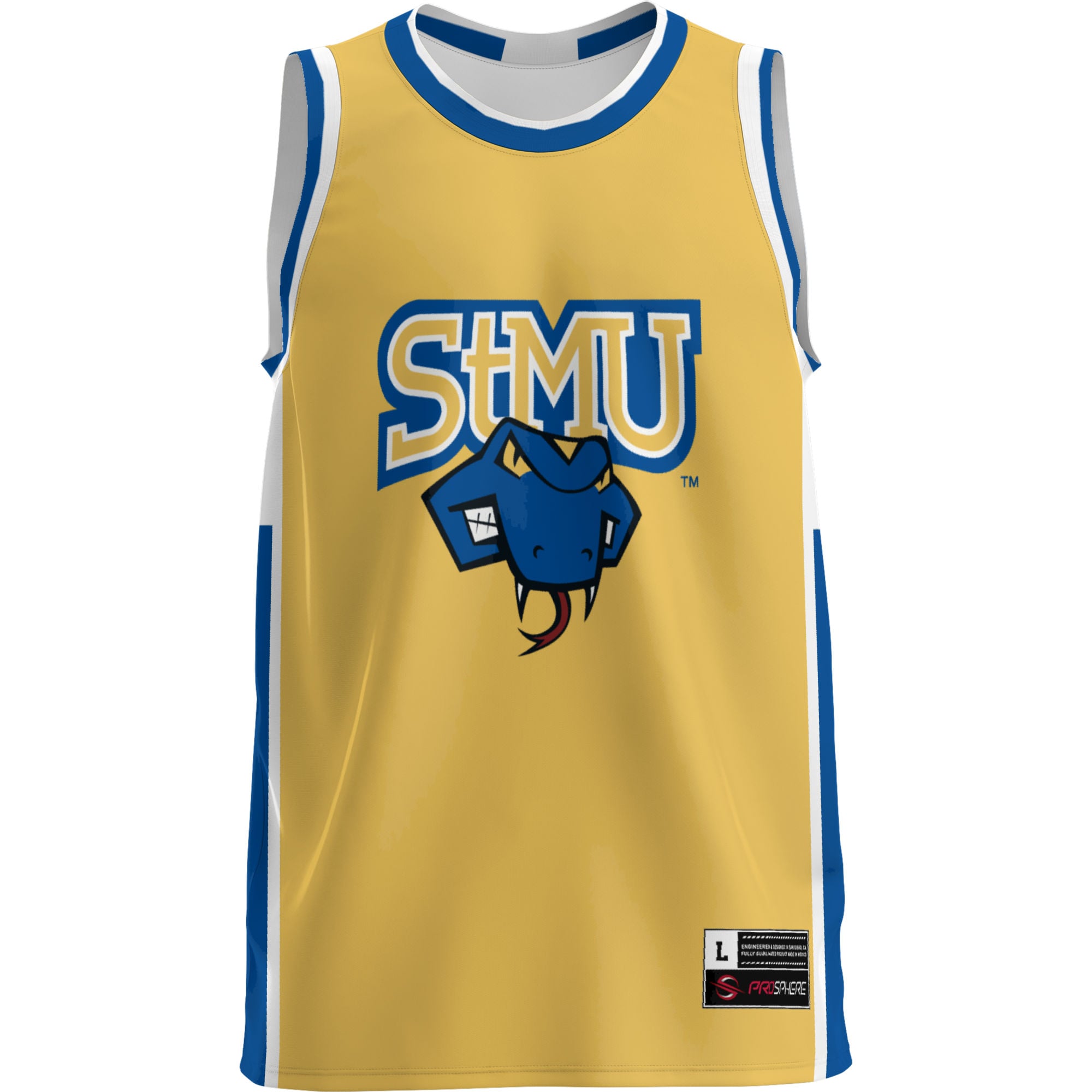 St. Mary's University Rattlers Lightweight Basketball Jersey Blue - front view