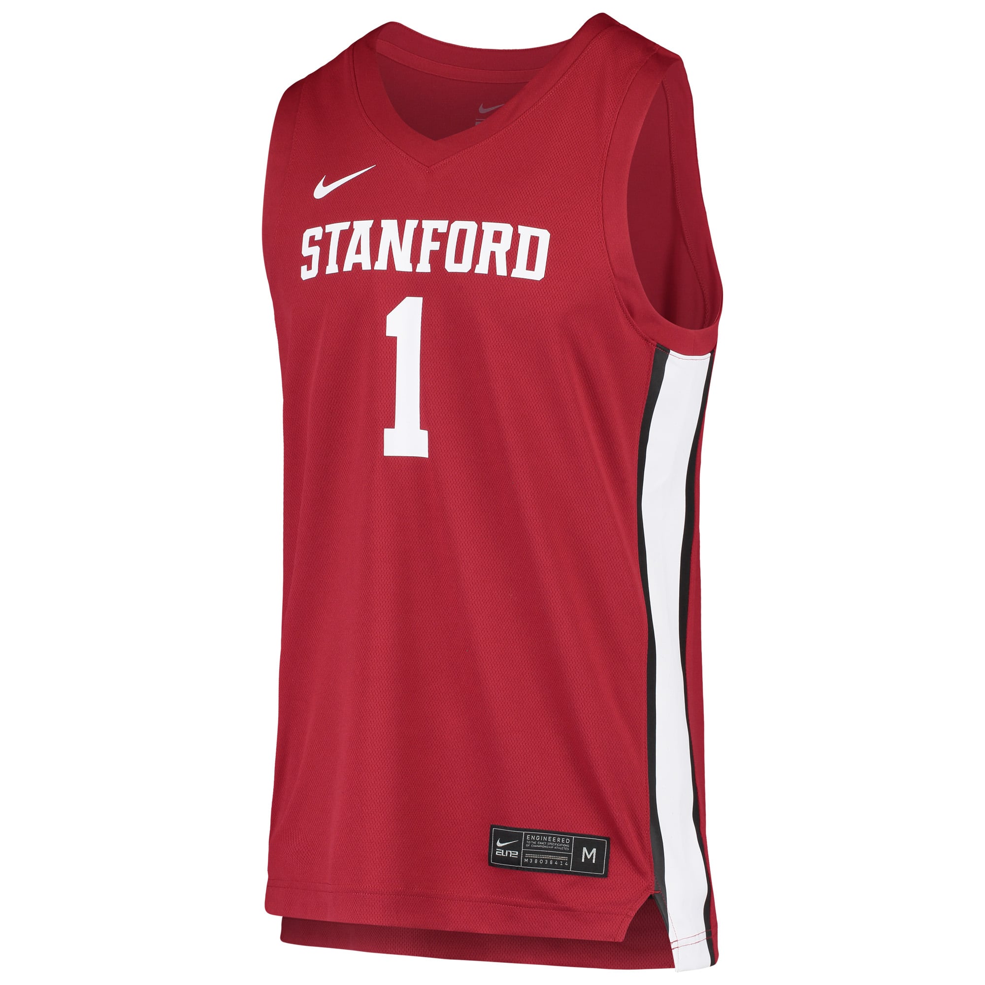 #1 Stanford Cardinal Unisex Basketball Jersey Cardinal - front view