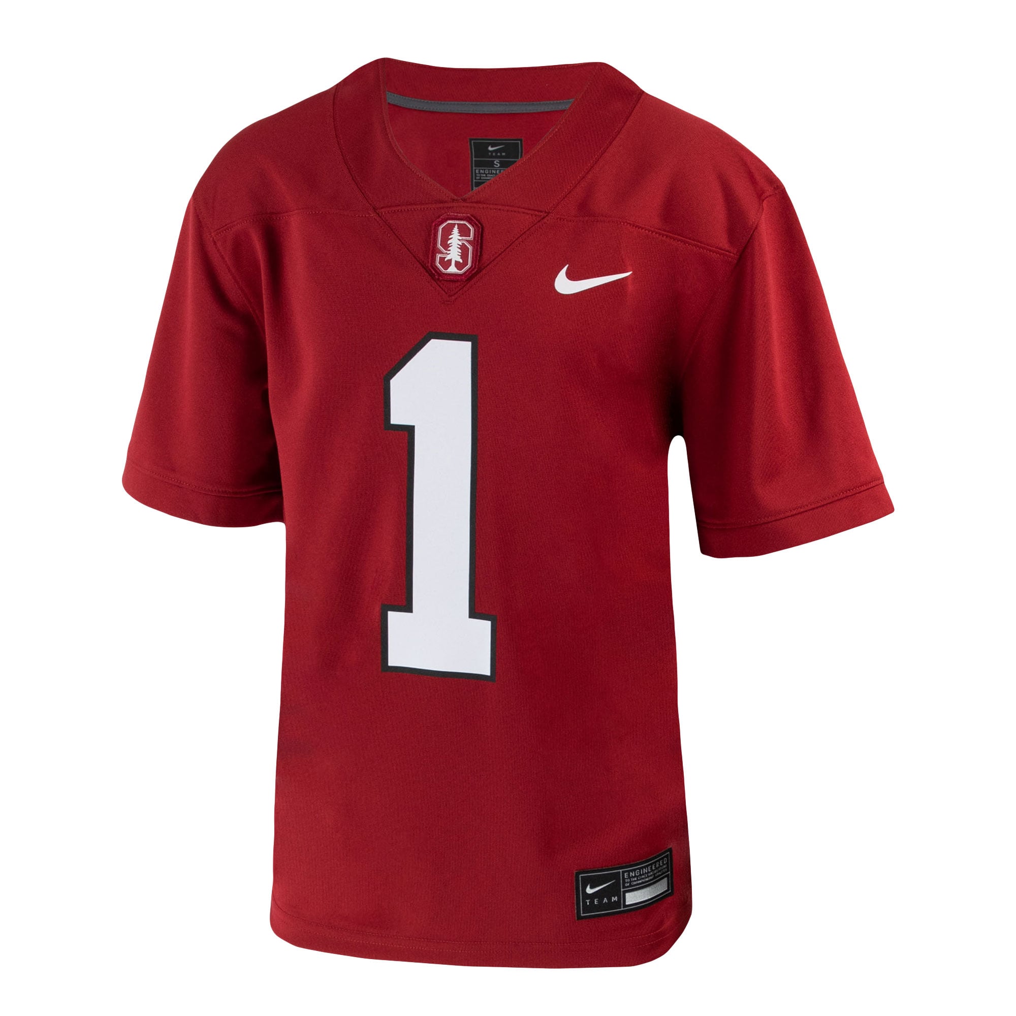 #1 Stanford Cardinal Youth Home Jersey Cardinal - front view