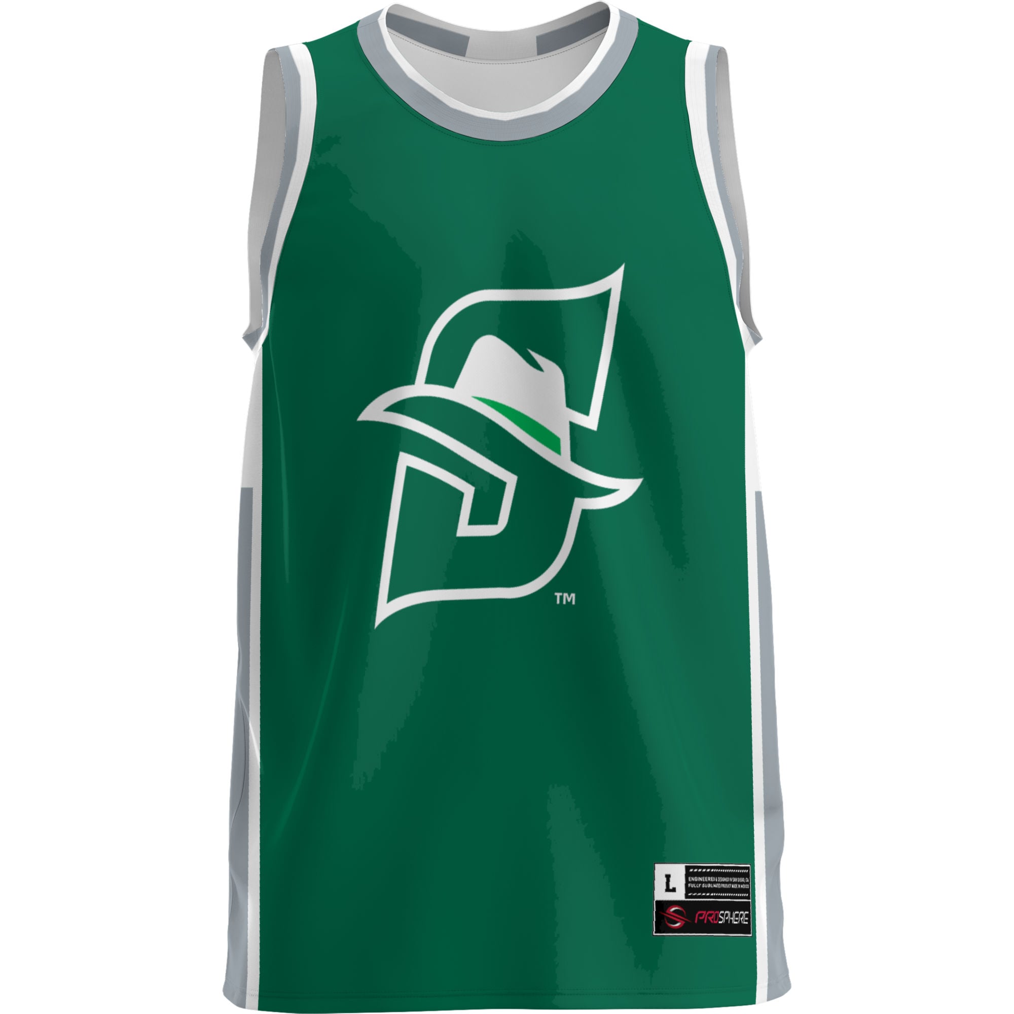 Stetson Hatters Lightweight Basketball Jersey Green - front view