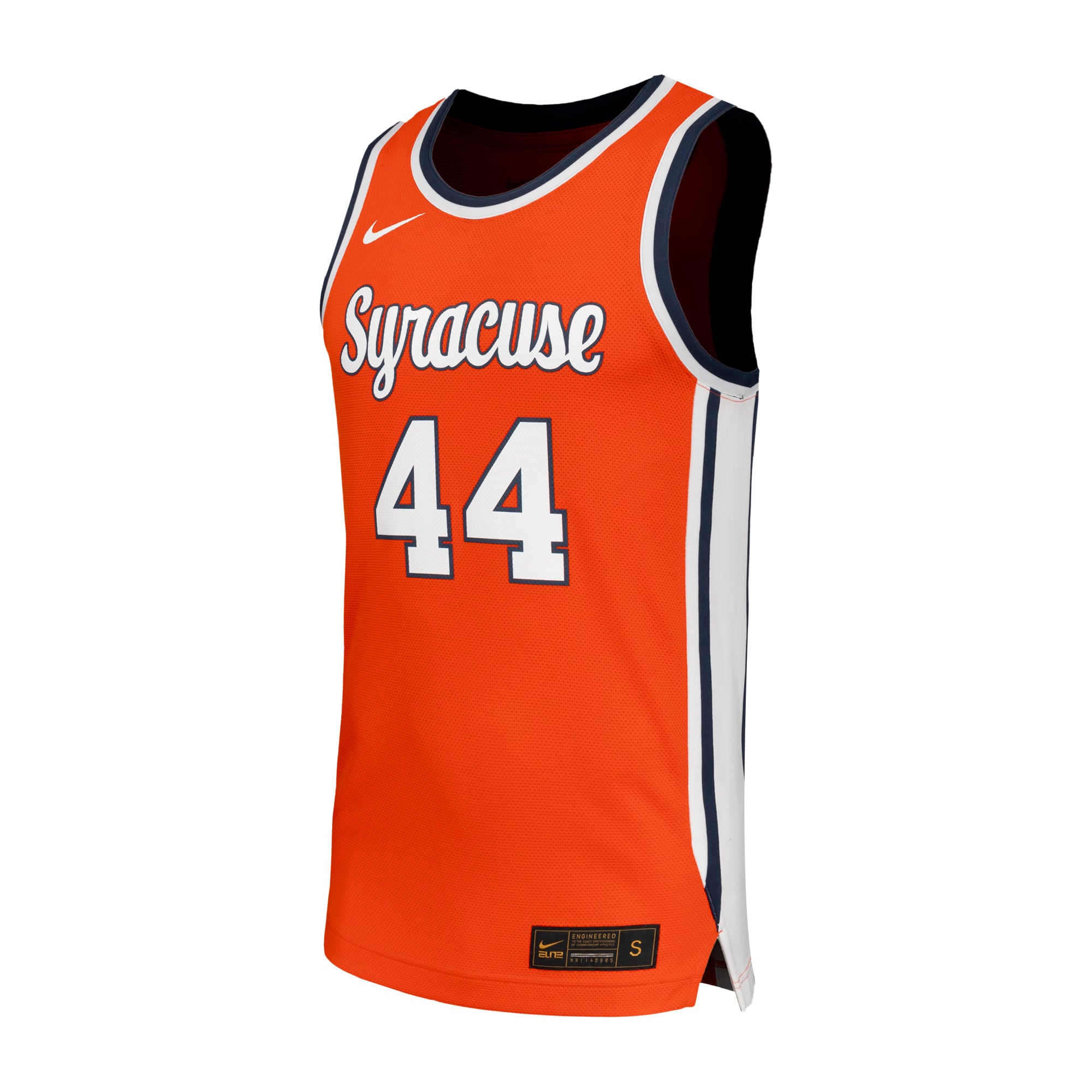 #44 Syracuse Orange Basketball Jersey Orange - front view