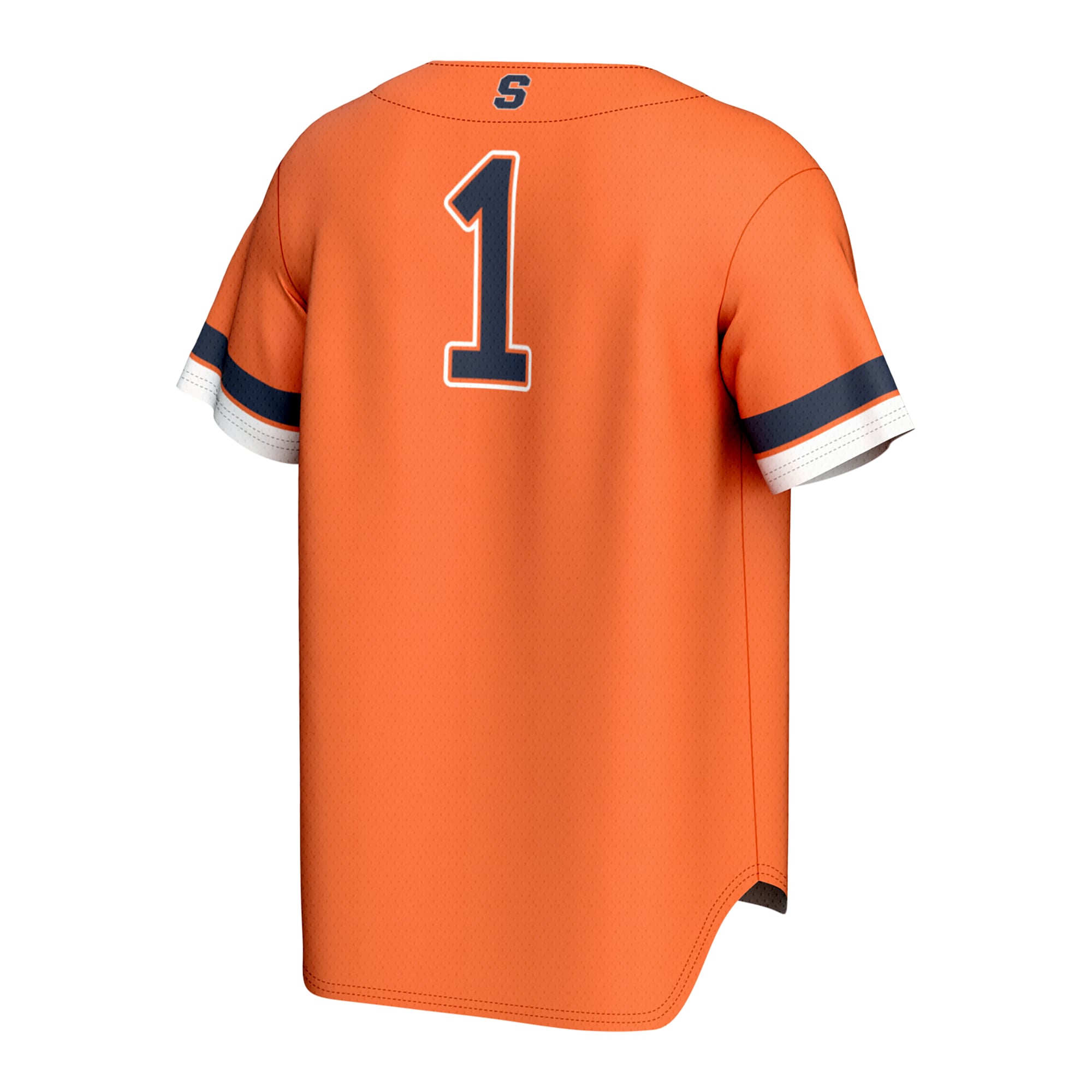 Syracuse Orange Unisex Lightweight Collegiate Baseball Fashion Jersey Orange - back view