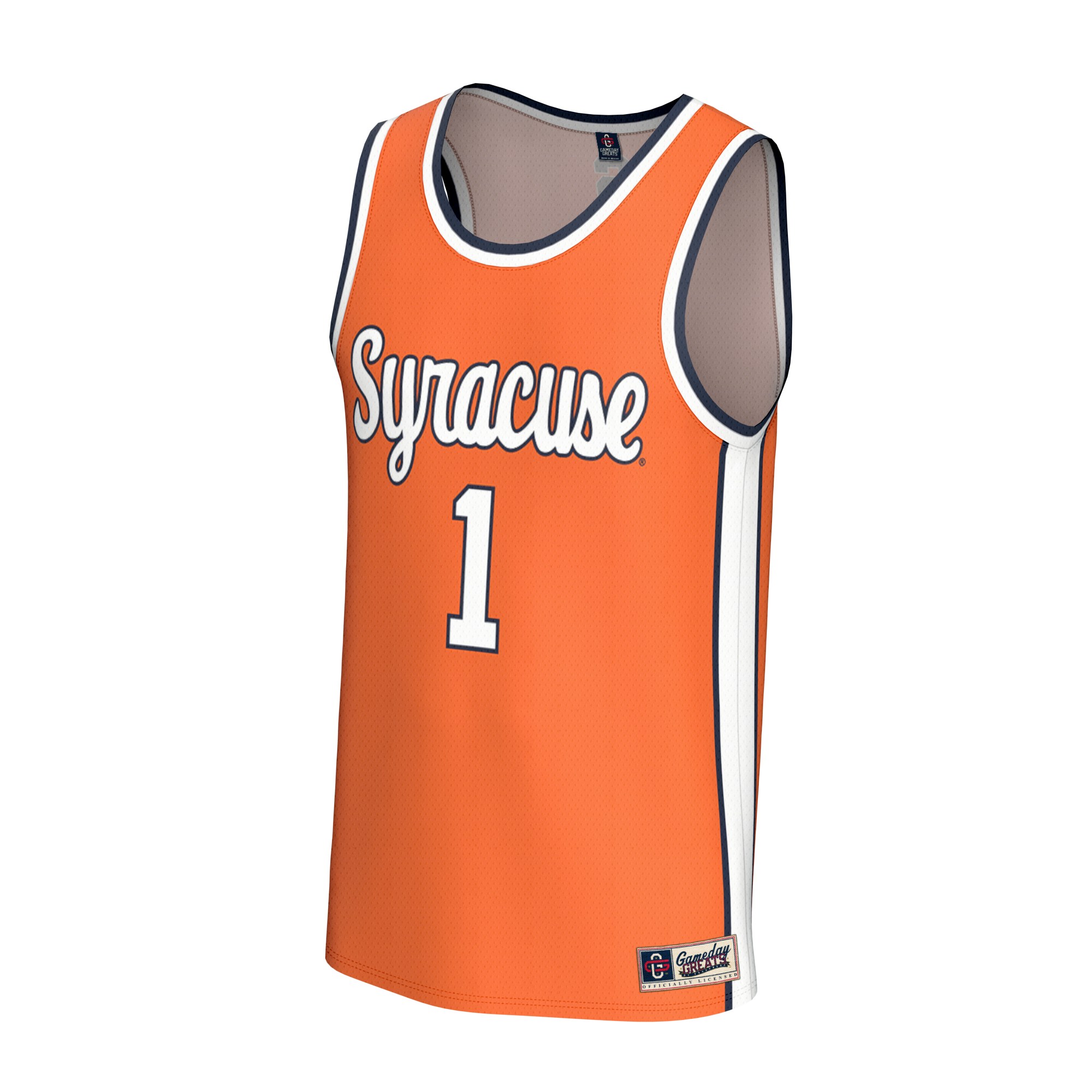 Syracuse Orange Unisex Lightweight Collegiate Basketball Fashion Jersey Orange - front view